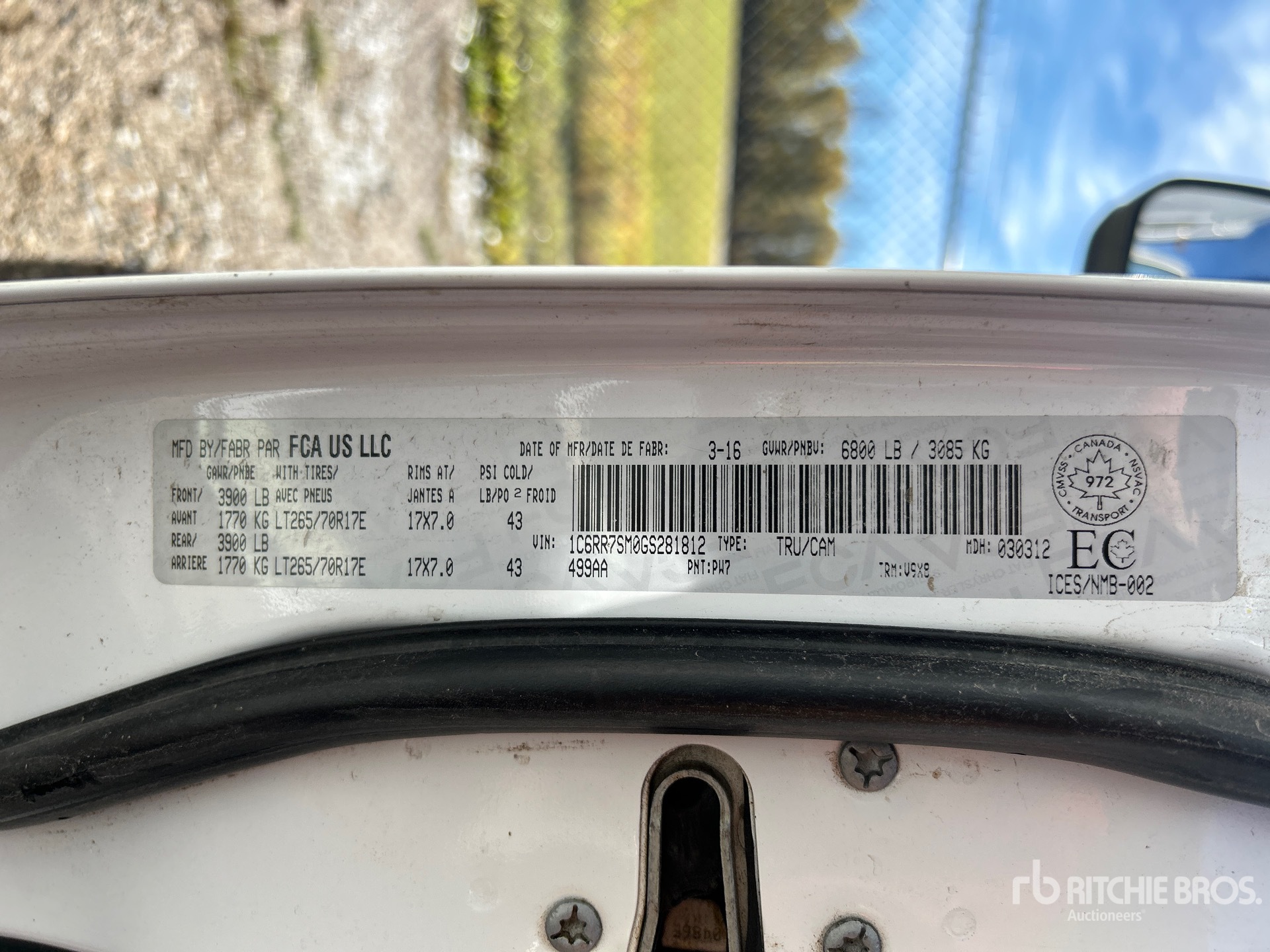 General Appearance with N.º de serie/VIN