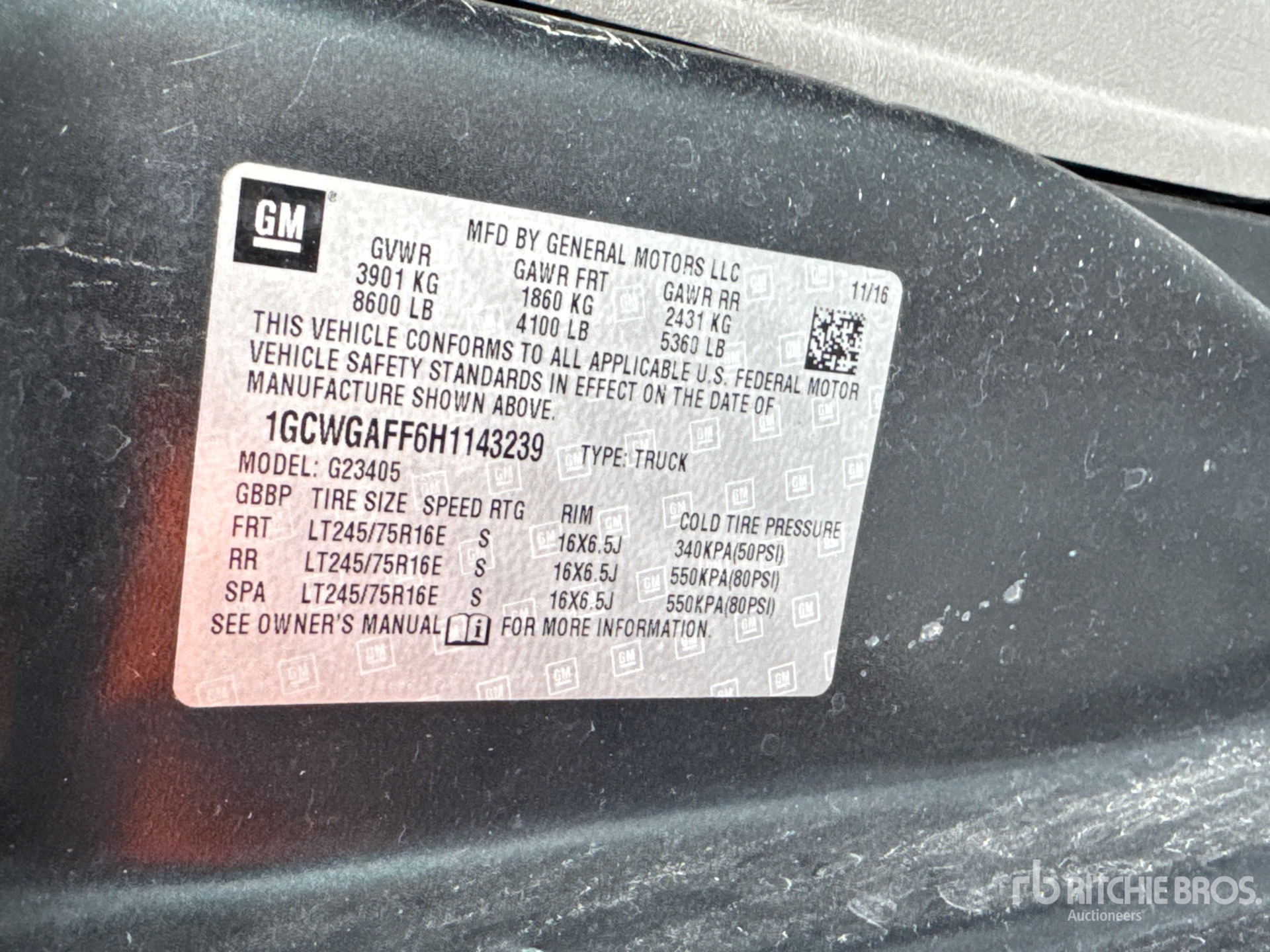 General Appearance with Second Serial Number/VIN Photo