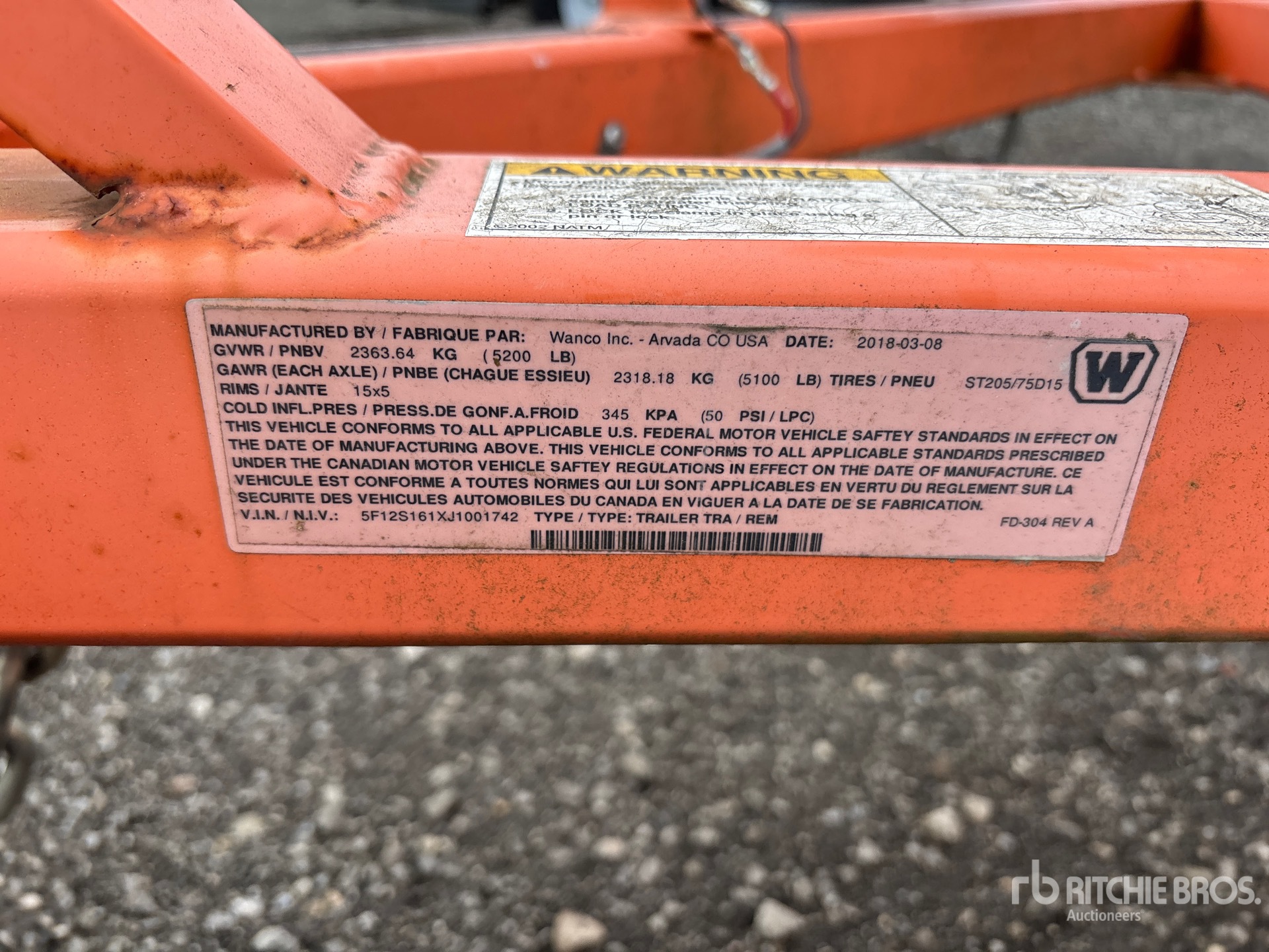 General Appearance with Numero seriale/numero d’identificazione del veicolo (VIN)