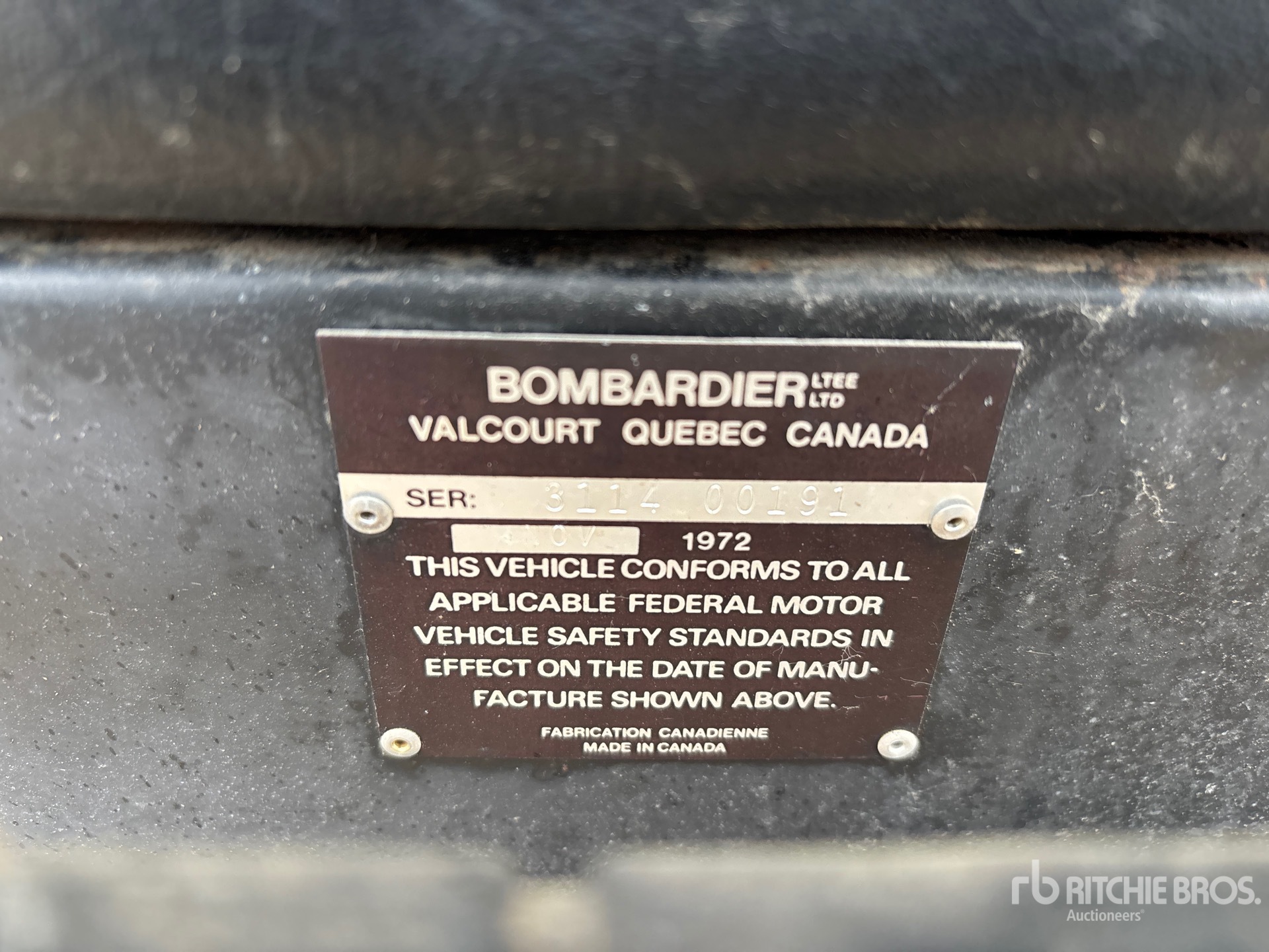 General Appearance with N.º de serie/VIN