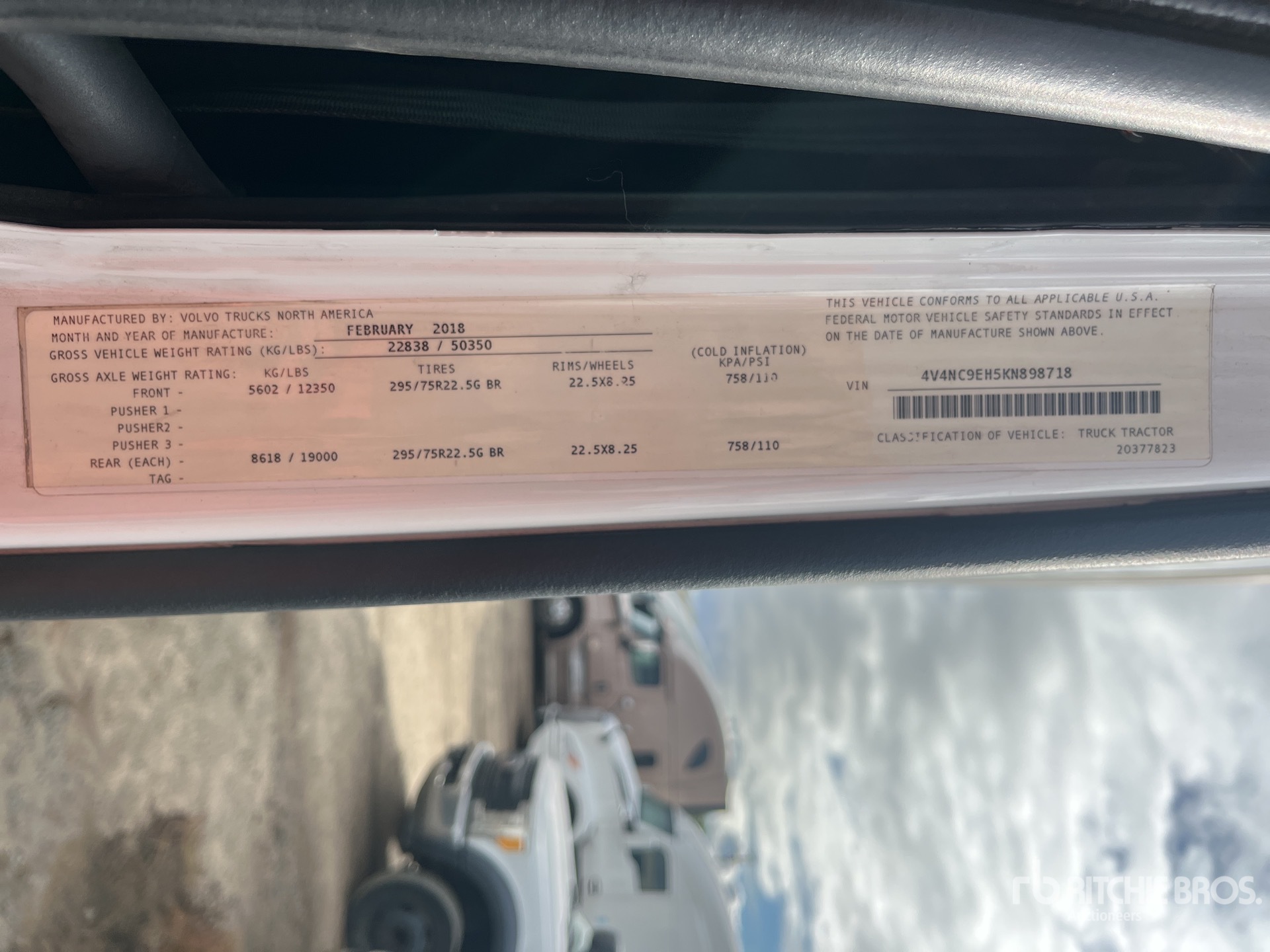 General Appearance with Numero seriale/numero d’identificazione del veicolo (VIN)