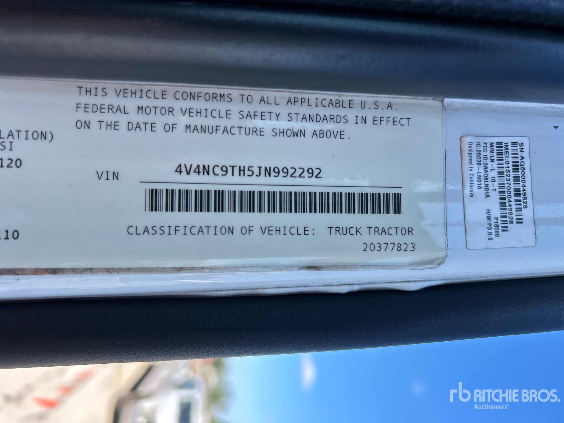 General Appearance with Numer seryjny/numer identyfikacyjny pojazdu