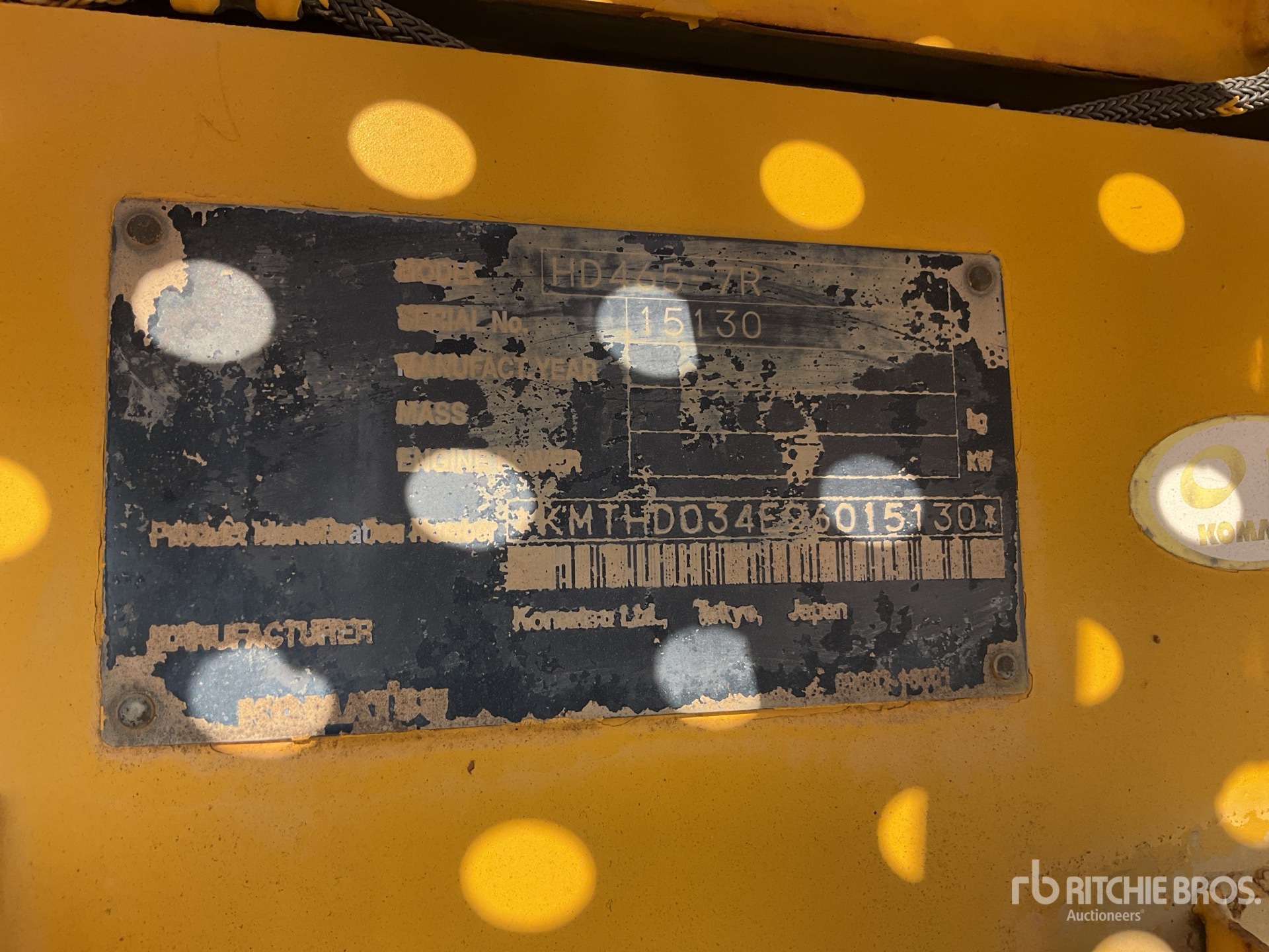 General Appearance with Numéro de série/Numéro d'identification du véhicule automobile