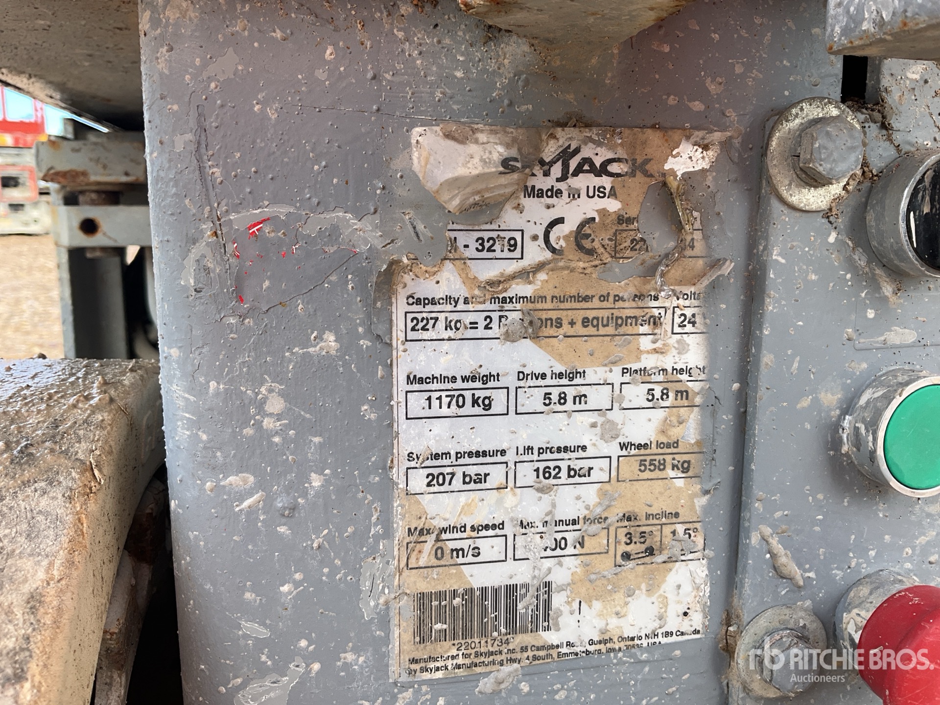 General Appearance with N.º de serie/VIN