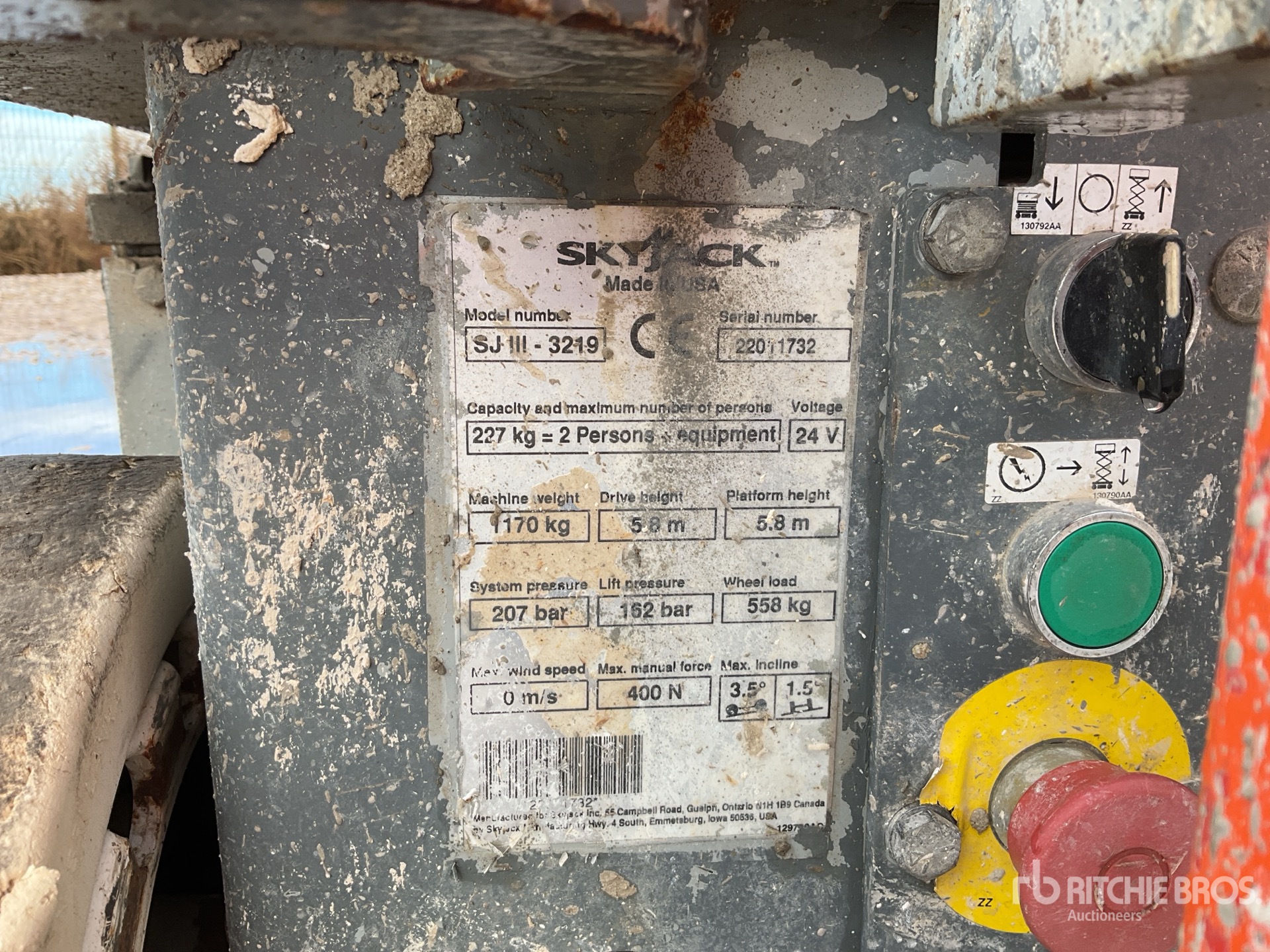 General Appearance with N.º de serie/VIN