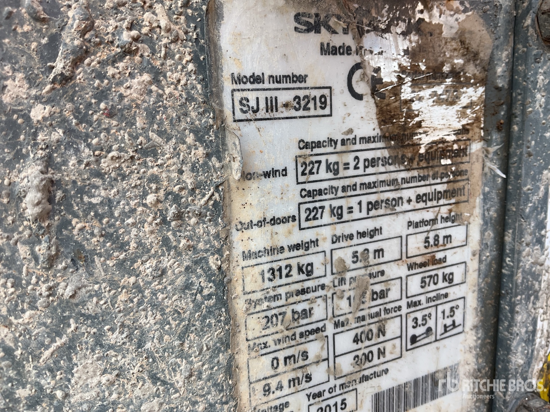 General Appearance with N.º de serie/VIN