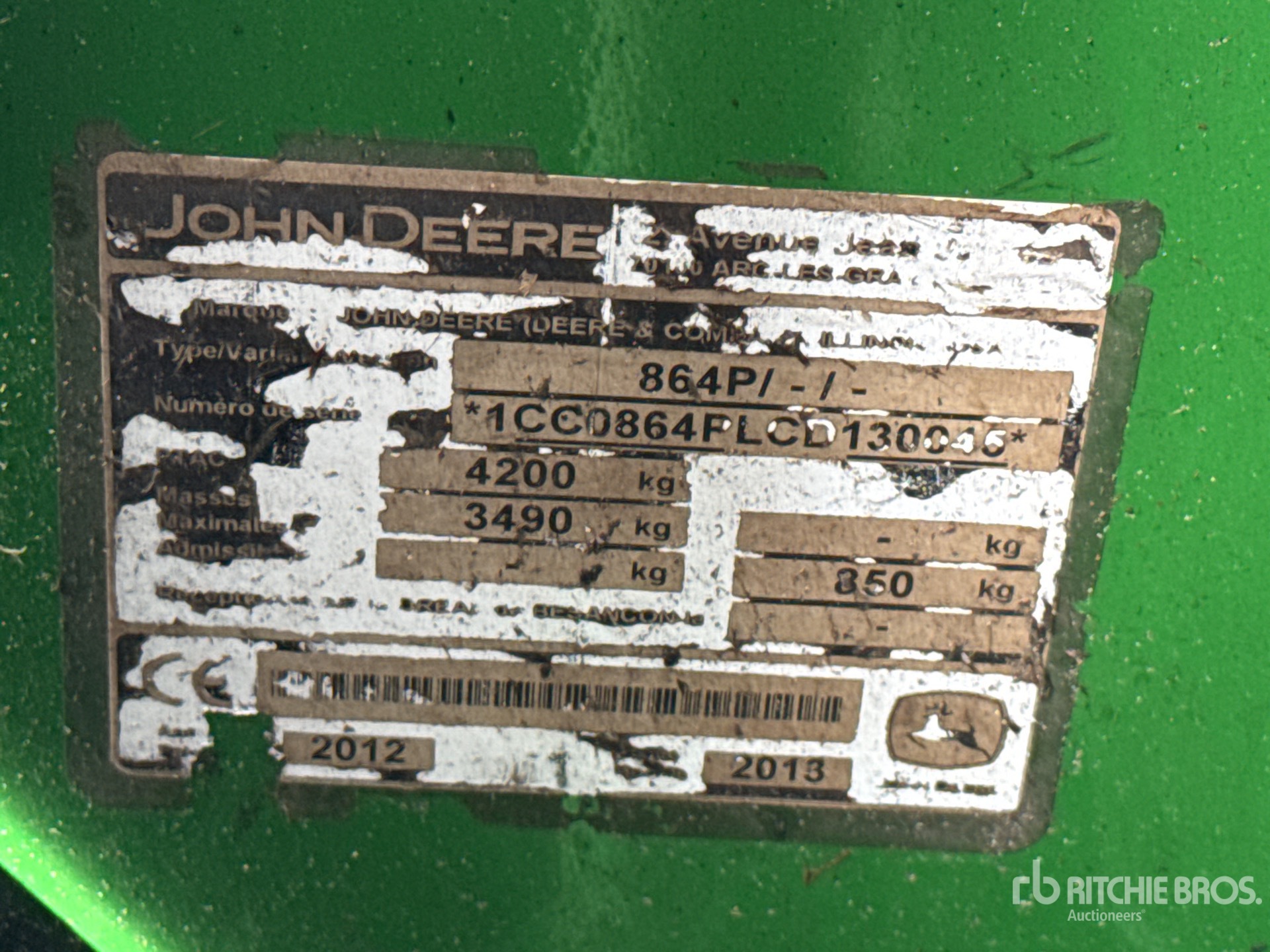 General Appearance with N.º de serie/VIN