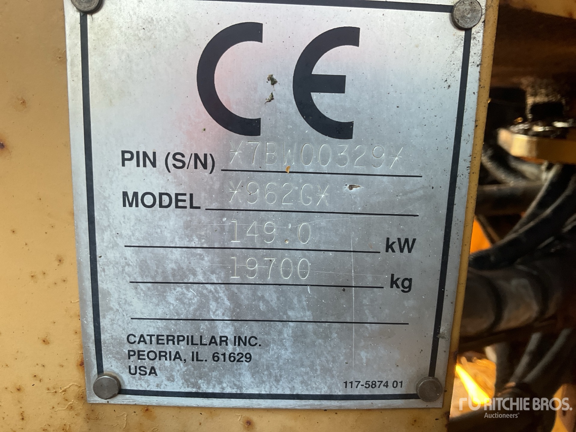 General Appearance with N.º de serie/VIN