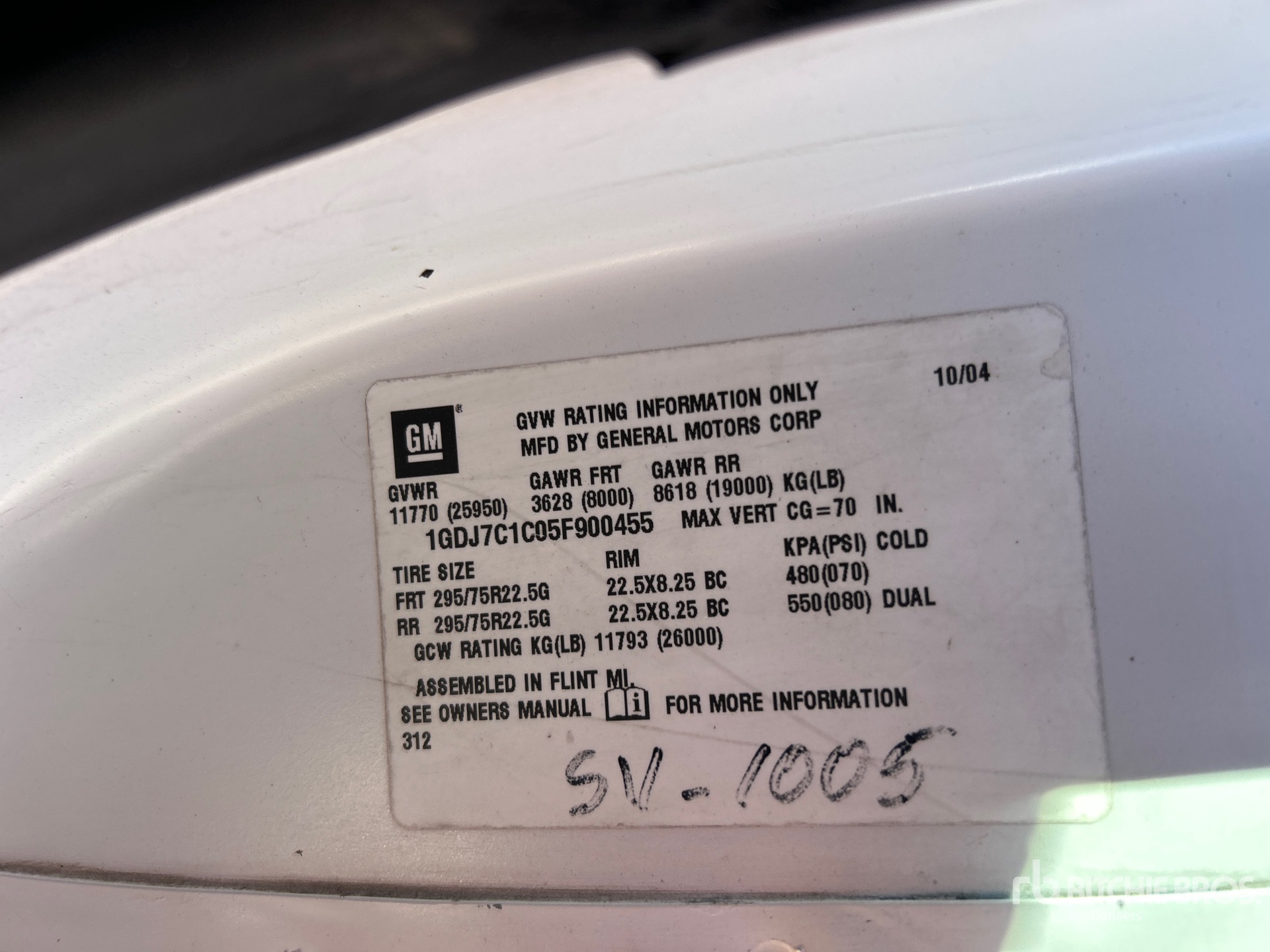 General Appearance with Numéro de série/Numéro d'identification du véhicule automobile