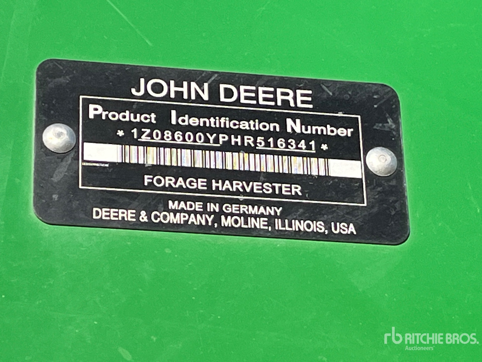 General Appearance with N.º de serie/VIN