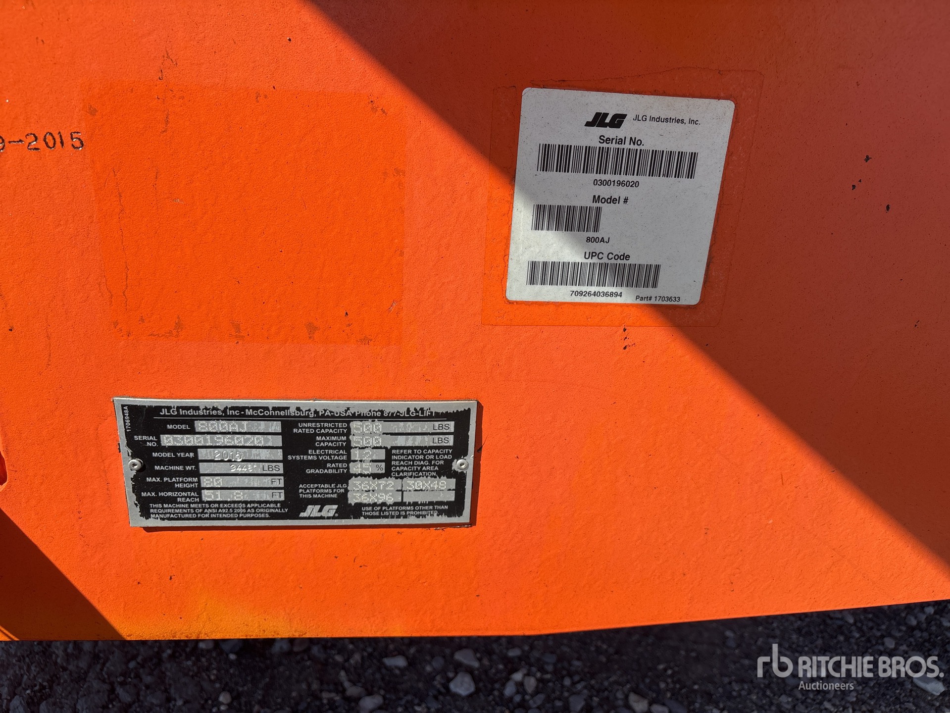 General Appearance with N.º de serie/VIN