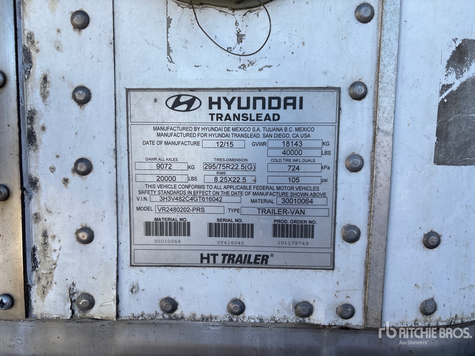 General Appearance with Seriennummer / FIN