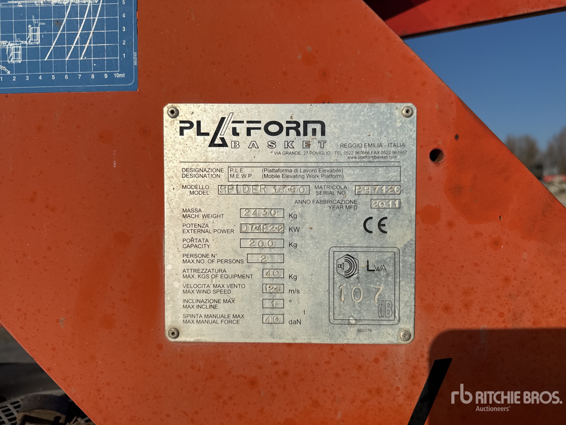 General Appearance with N.º de serie/VIN