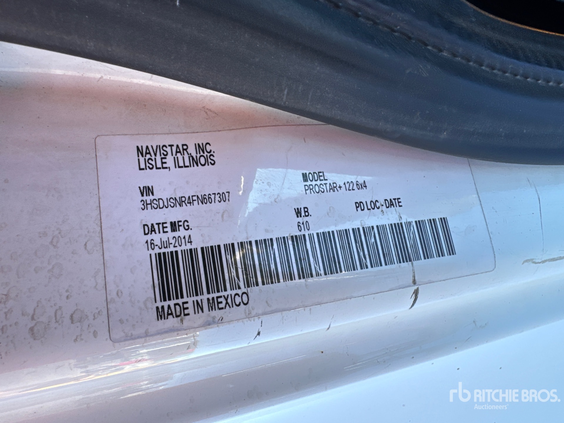 General Appearance with N.º de serie/VIN