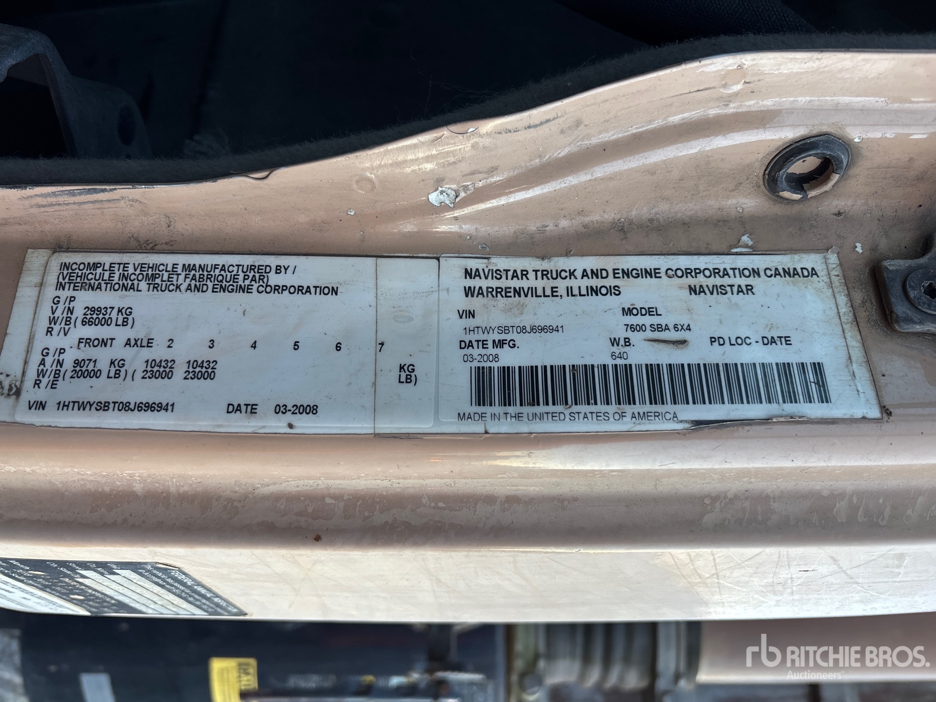 General Appearance with Numer seryjny/numer identyfikacyjny pojazdu