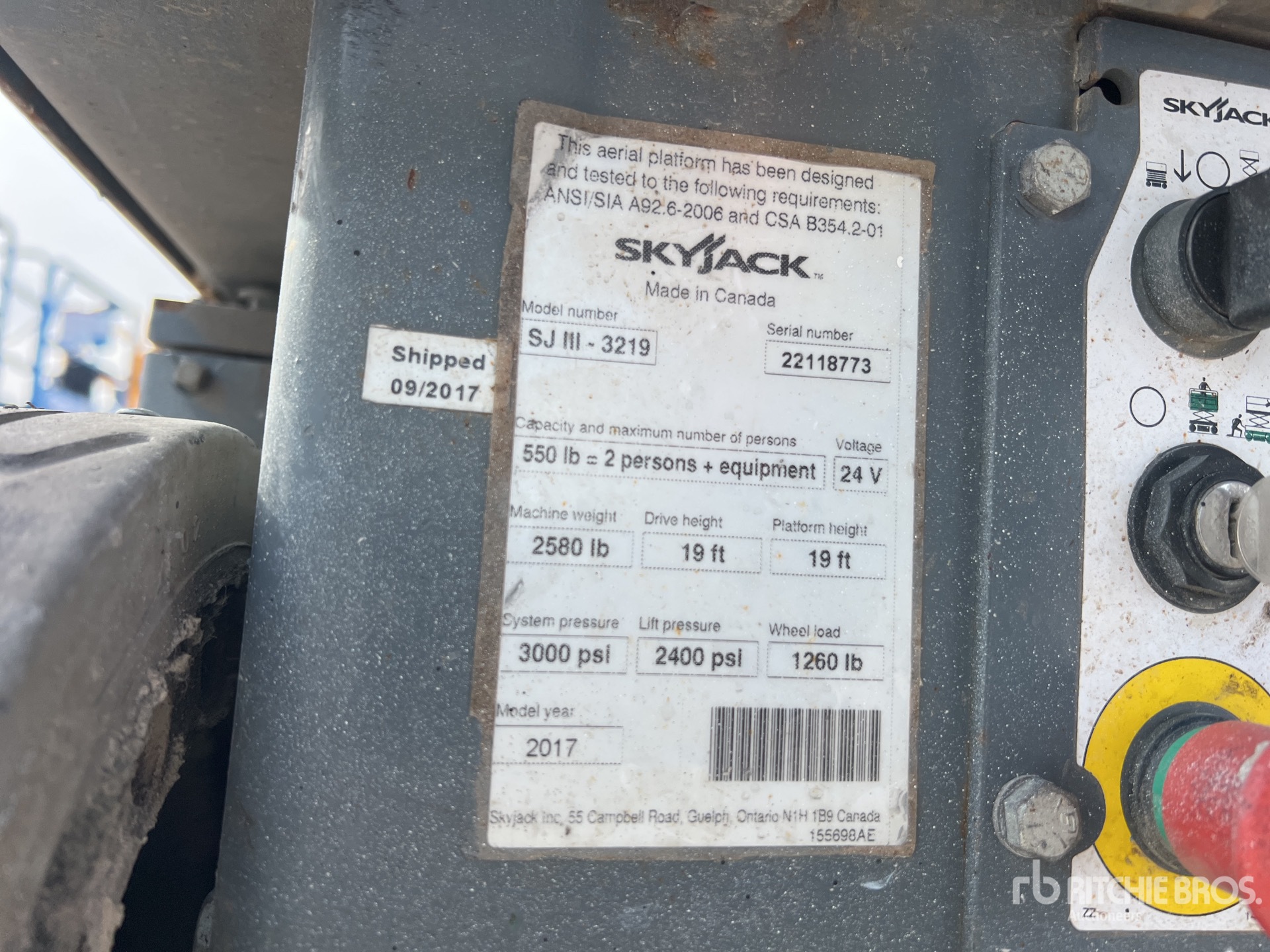 General Appearance with N.º de serie/VIN