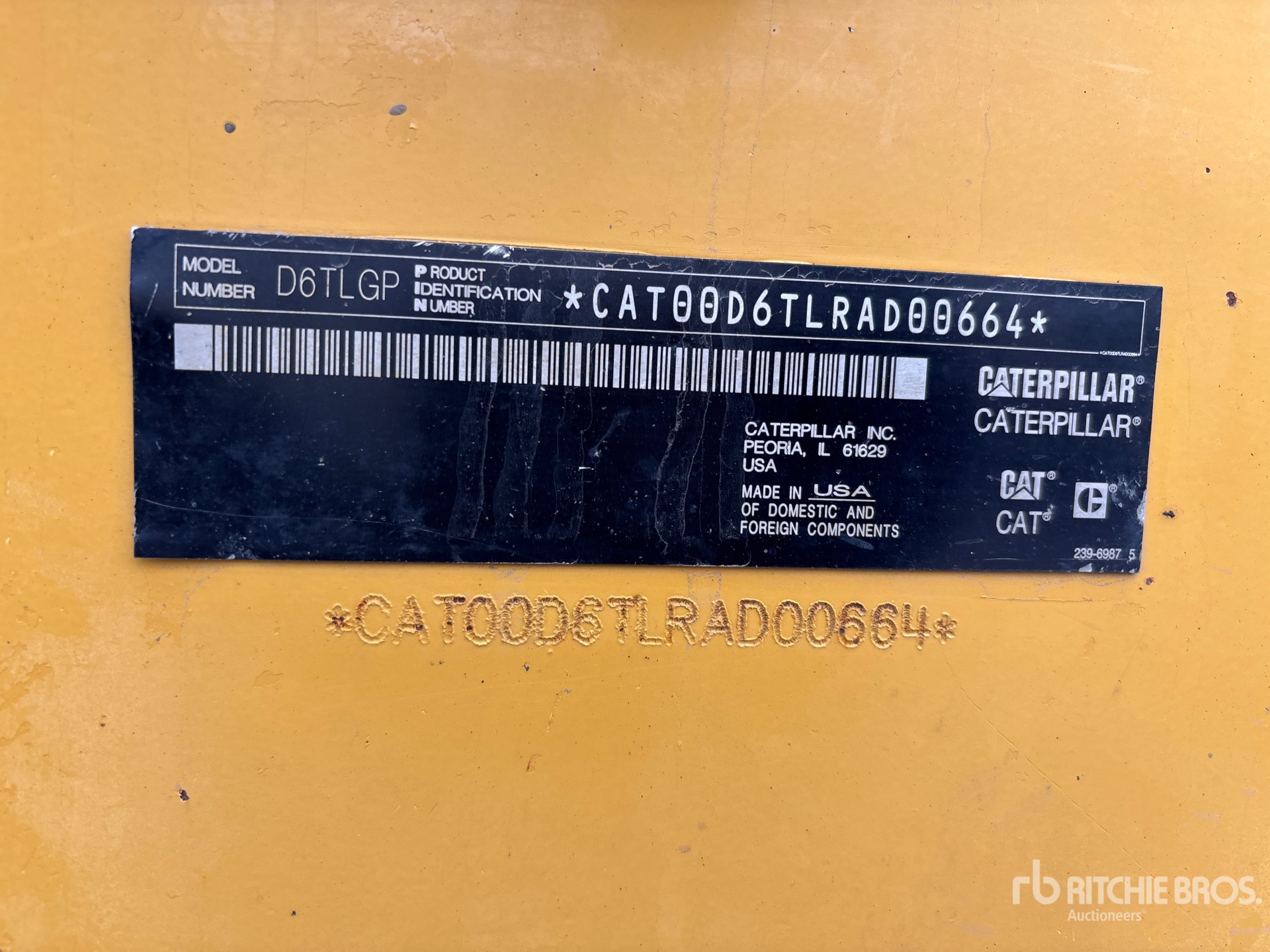 General Appearance with N.º de serie/VIN