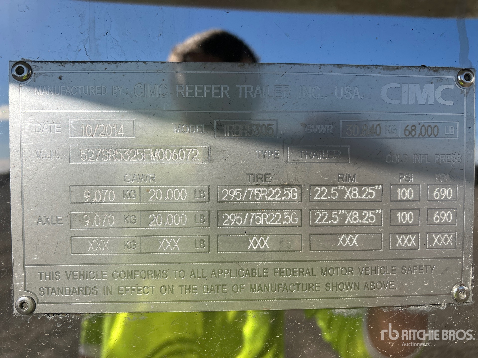 General Appearance with Numero seriale/numero d’identificazione del veicolo (VIN)