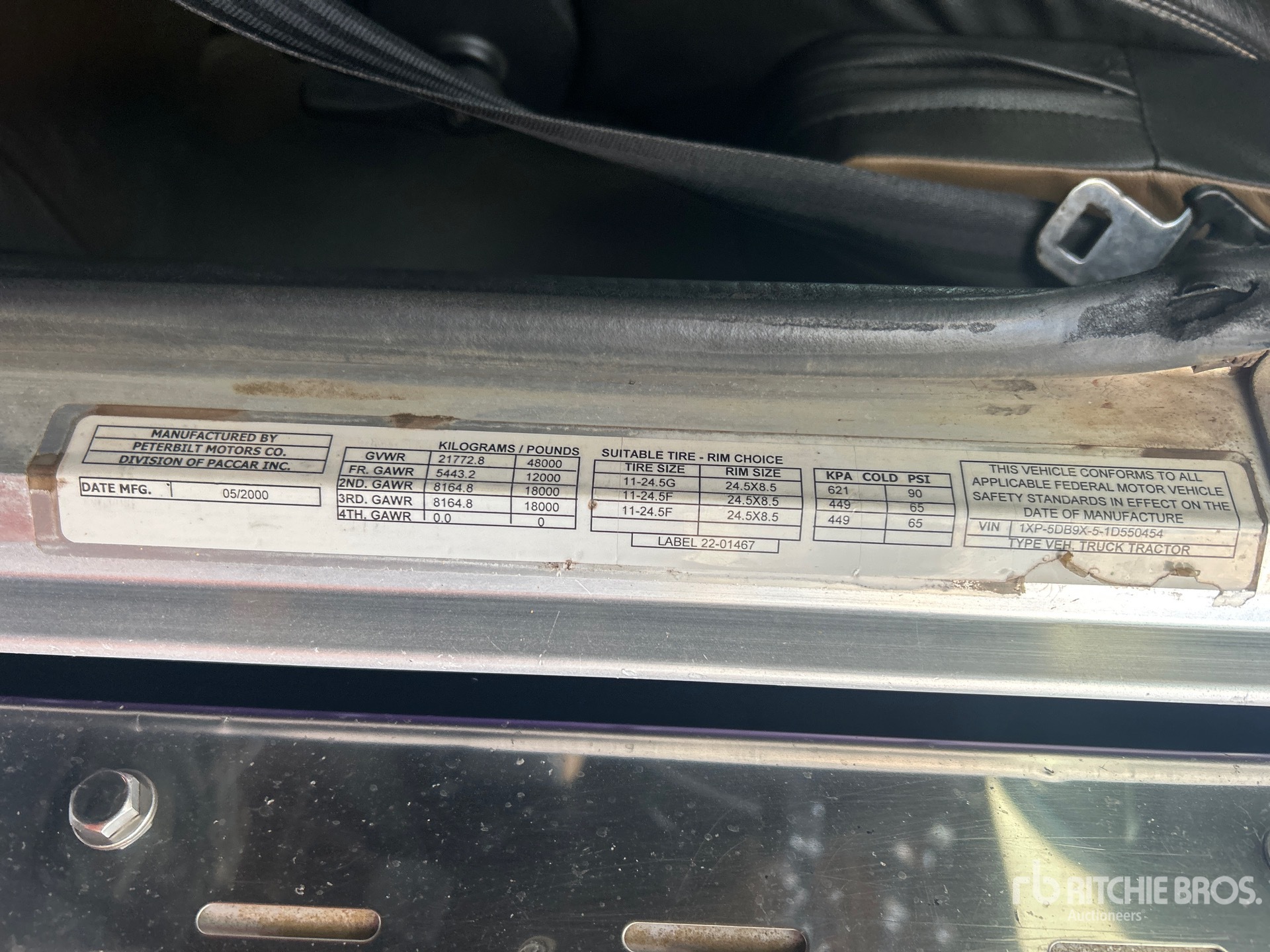 General Appearance with N.º de serie/VIN