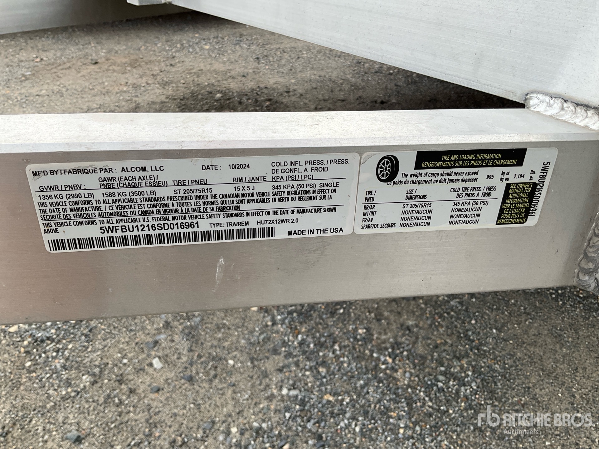 General Appearance with N.º de serie/VIN