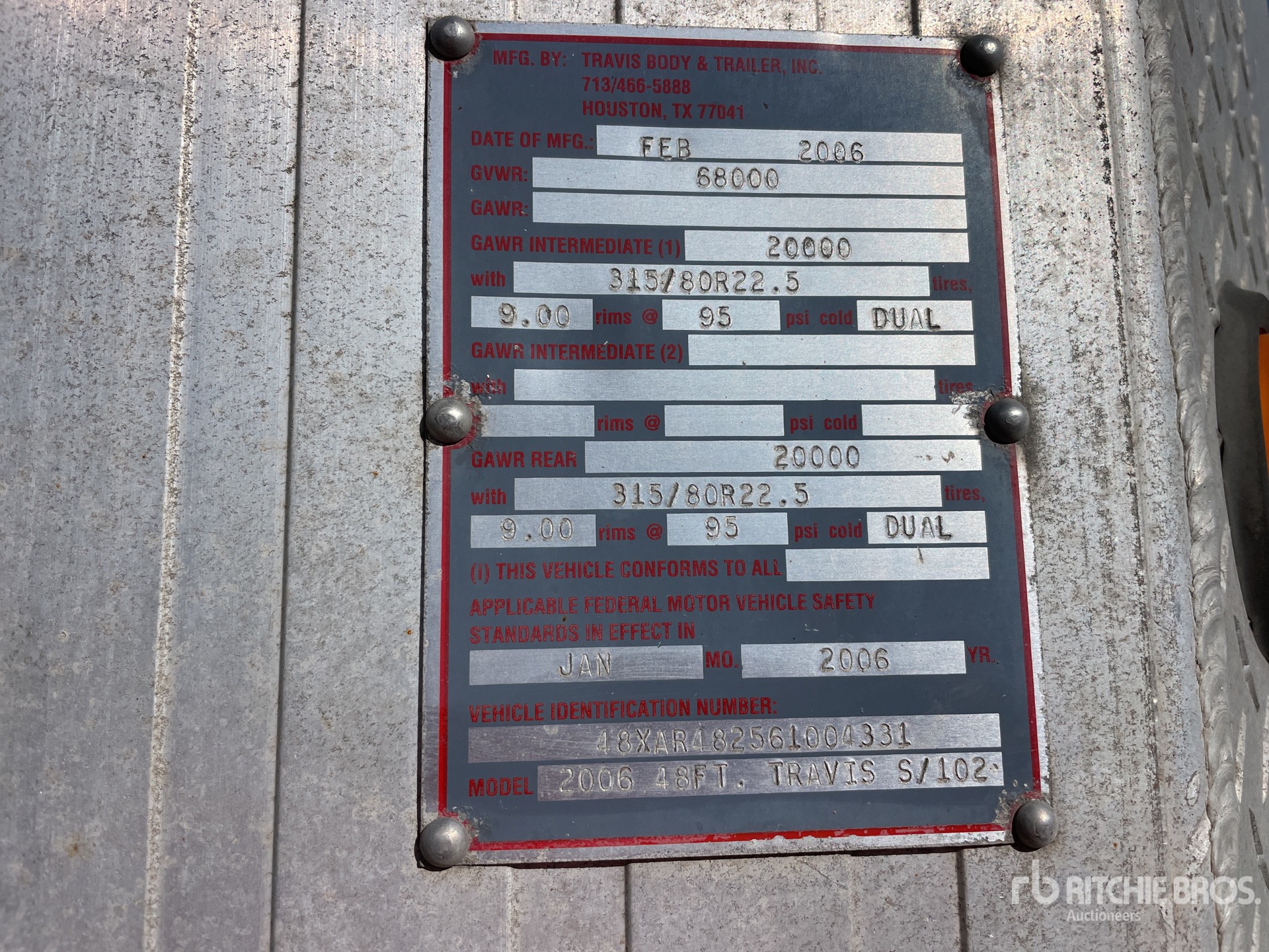 General Appearance with Numéro de série/Numéro d'identification du véhicule automobile