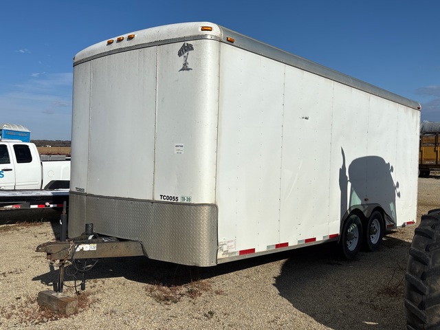 2012 Atlas AA8520TA3 20 ft T/A Enclosed Trailer