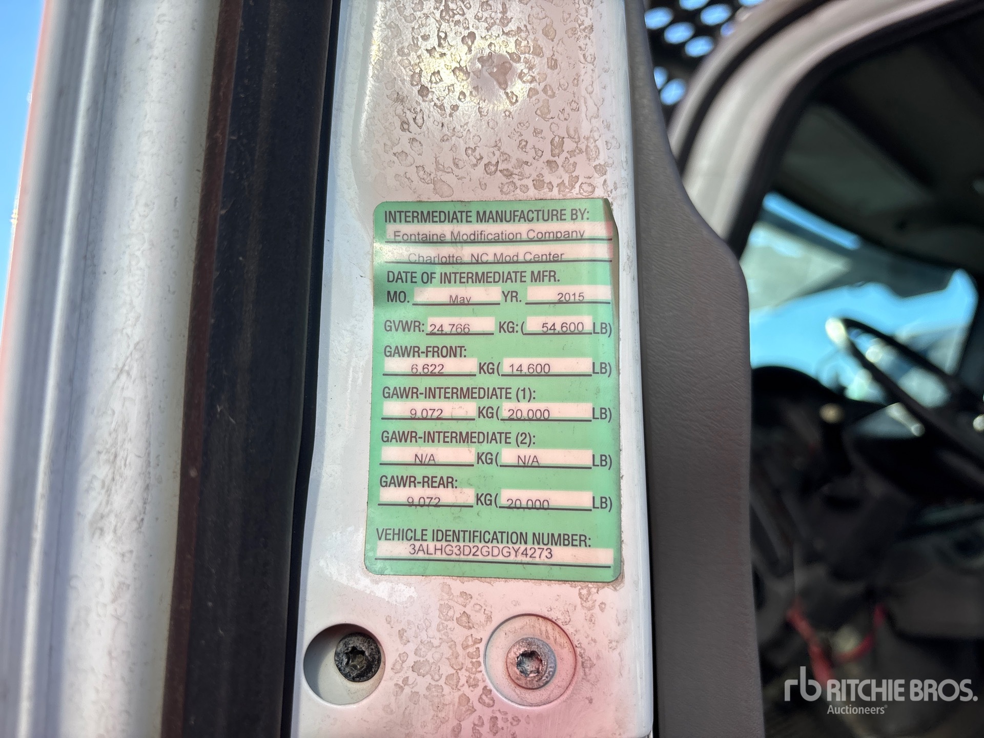 General Appearance with N.º de serie/VIN