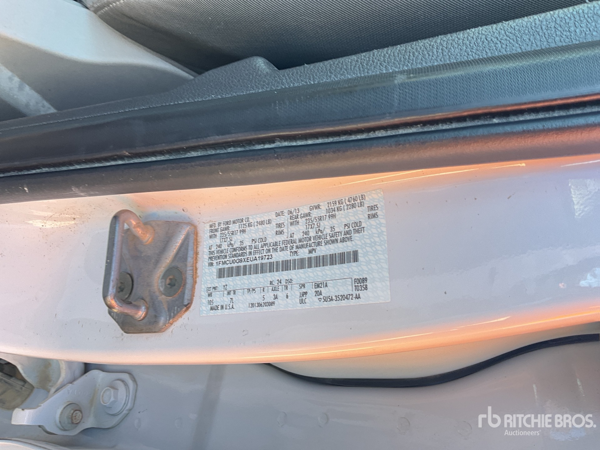 General Appearance with Numero seriale/numero d’identificazione del veicolo (VIN)