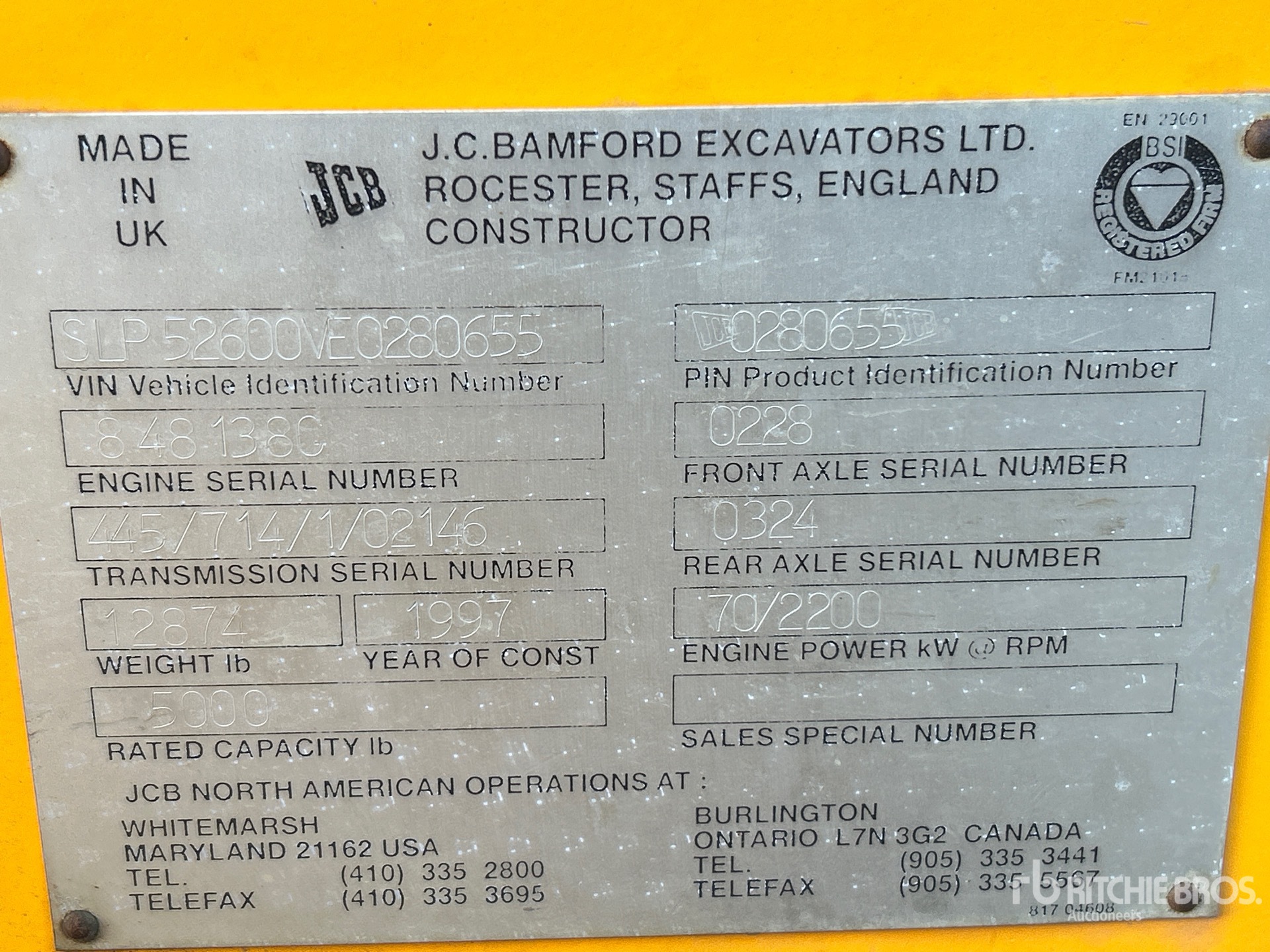 General Appearance with Seriennummer / FIN