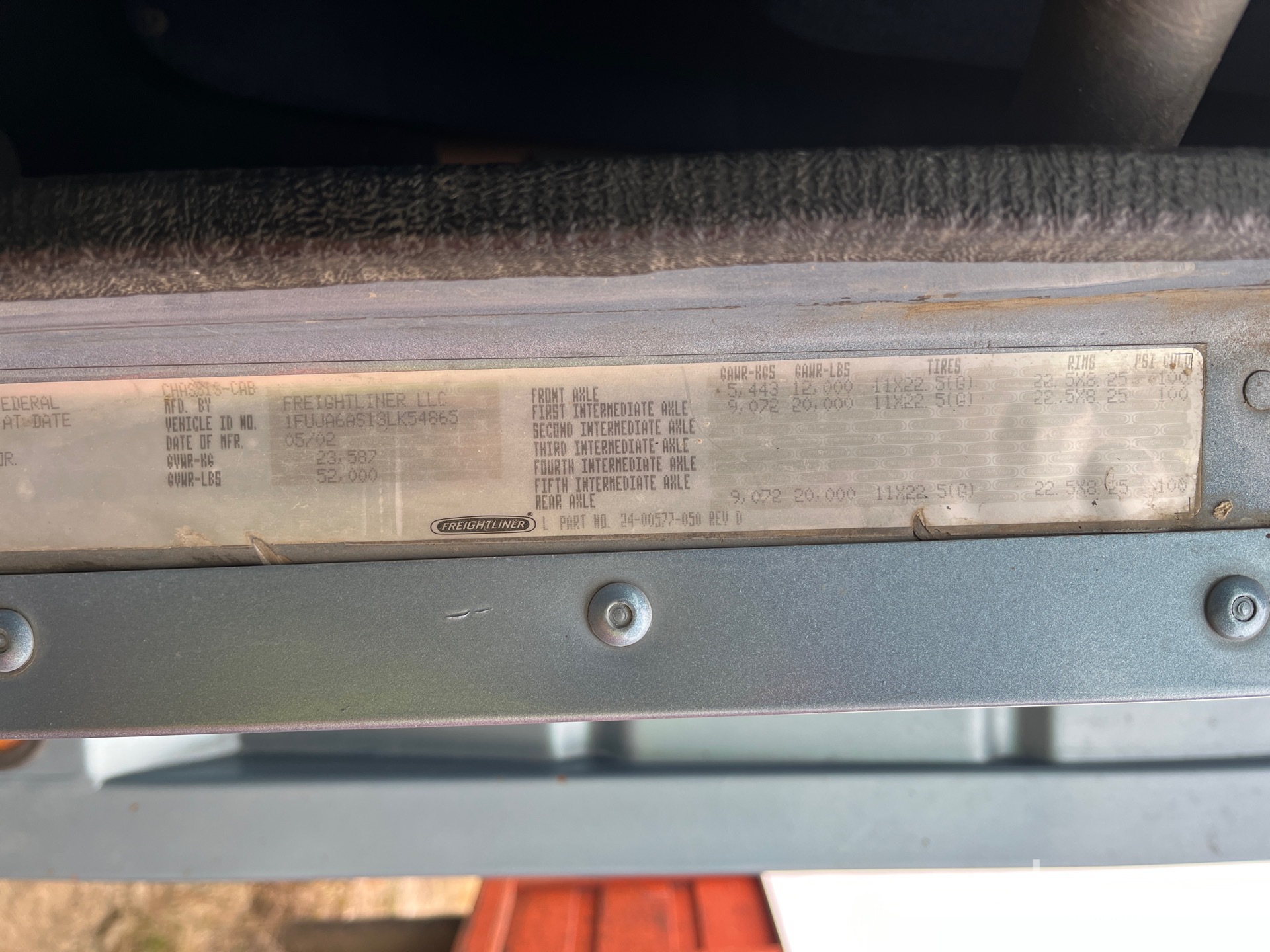 General Appearance with Second Serial Number/VIN Photo