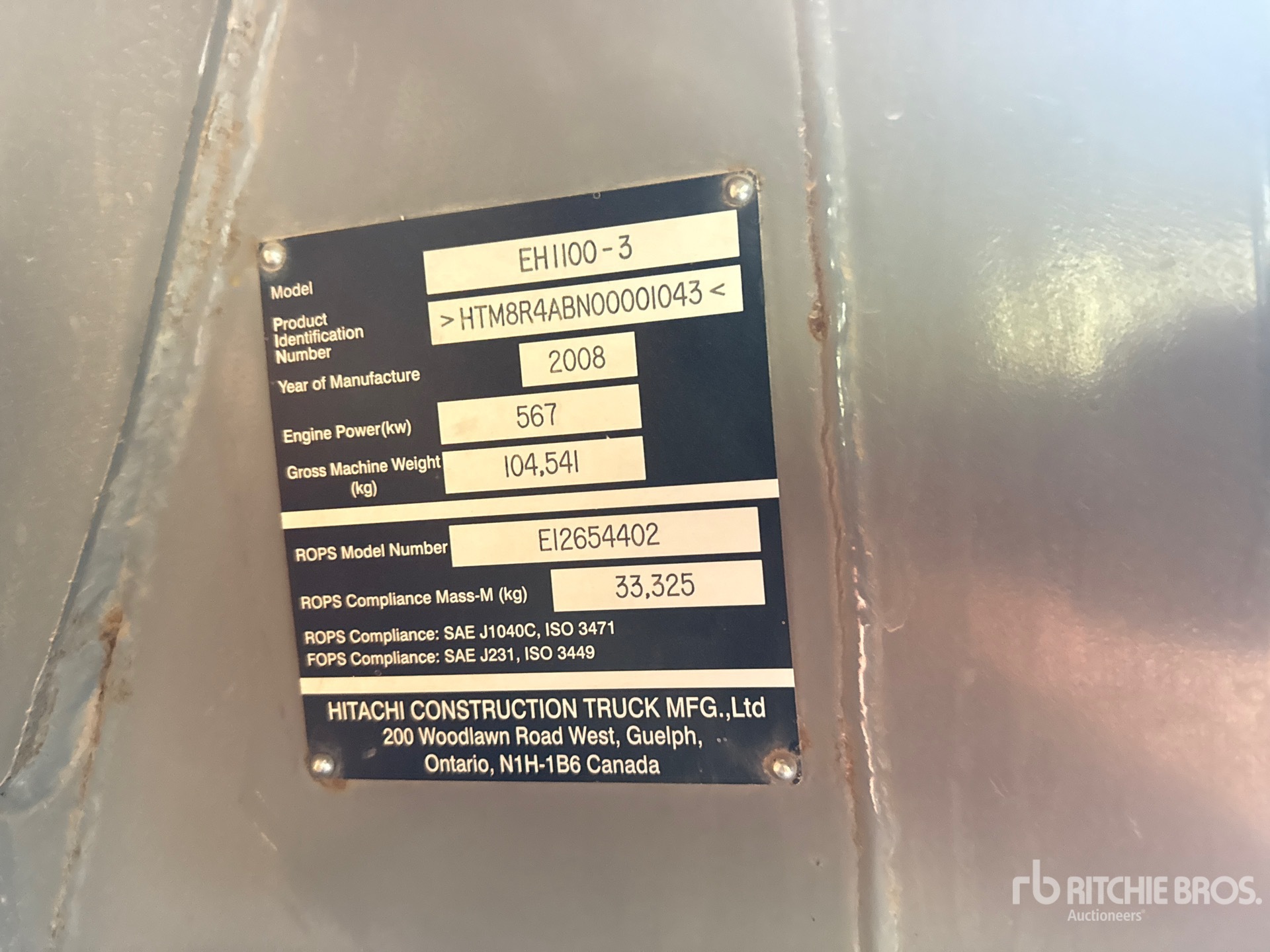 General Appearance with Seriennummer / FIN