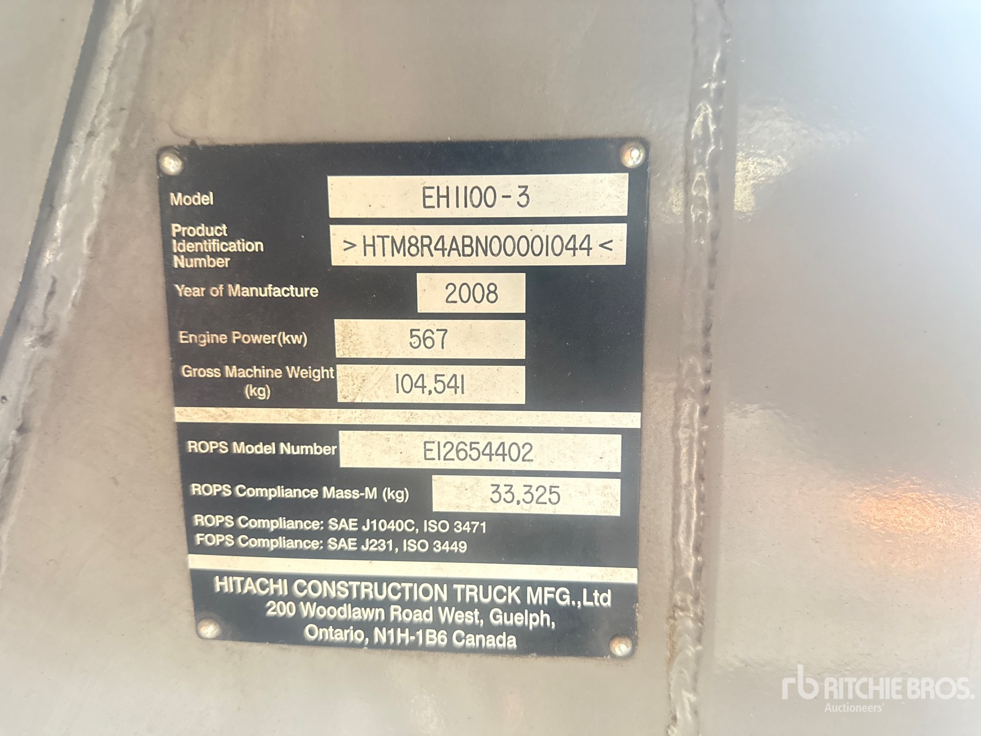 General Appearance with Seriennummer / FIN