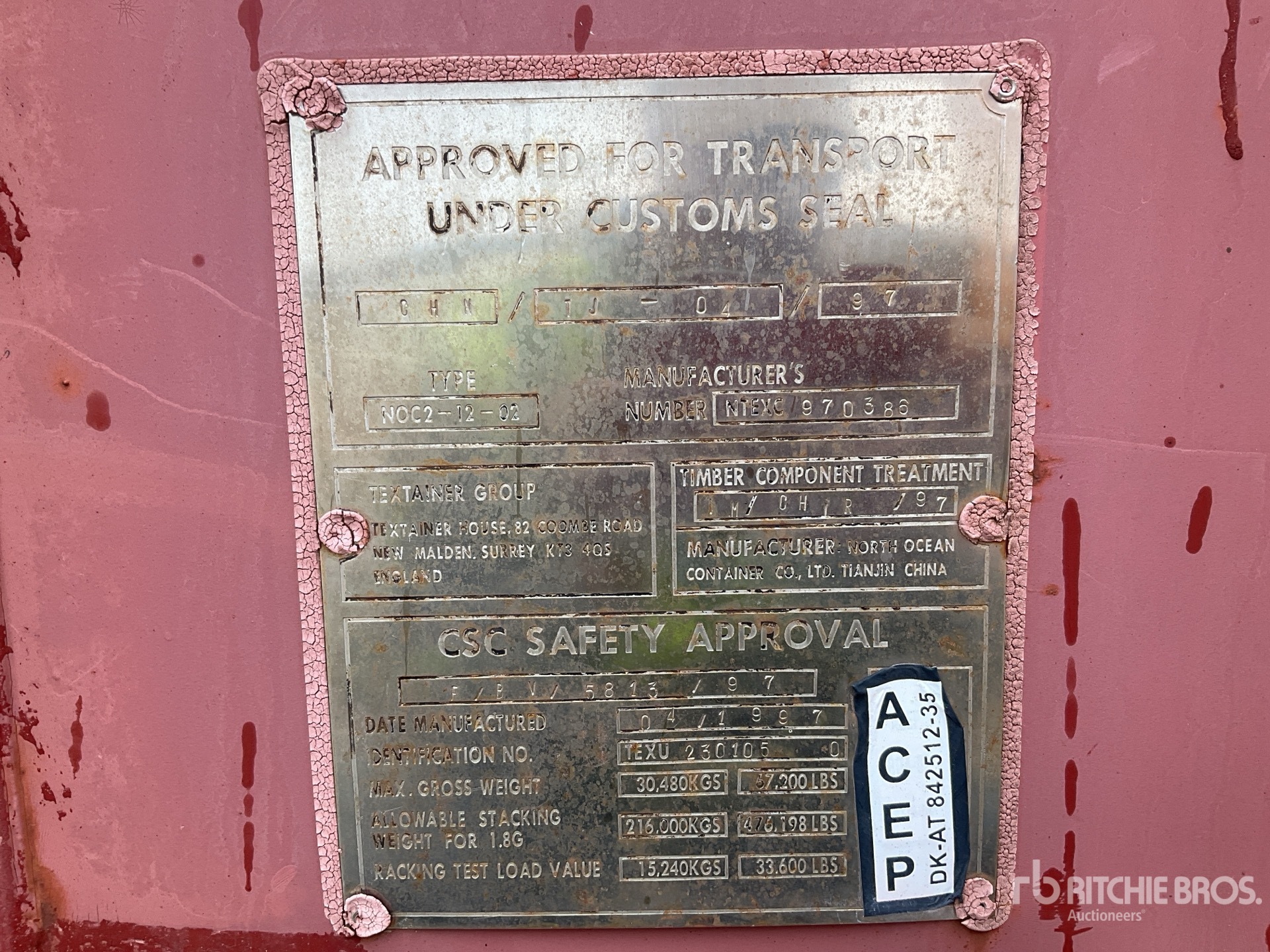 General Appearance with Numero seriale/numero d’identificazione del veicolo (VIN)