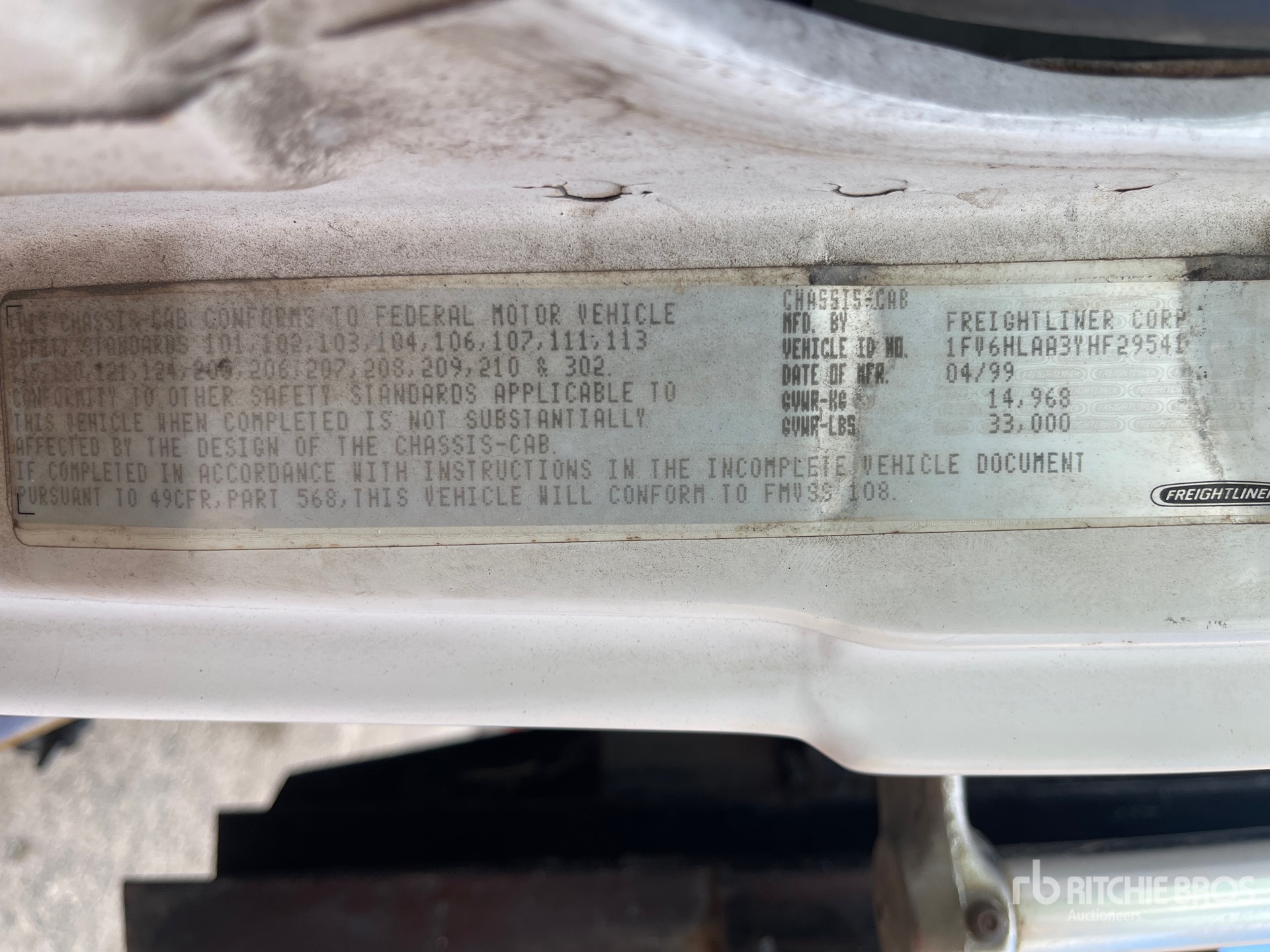 General Appearance with N.º de serie/VIN