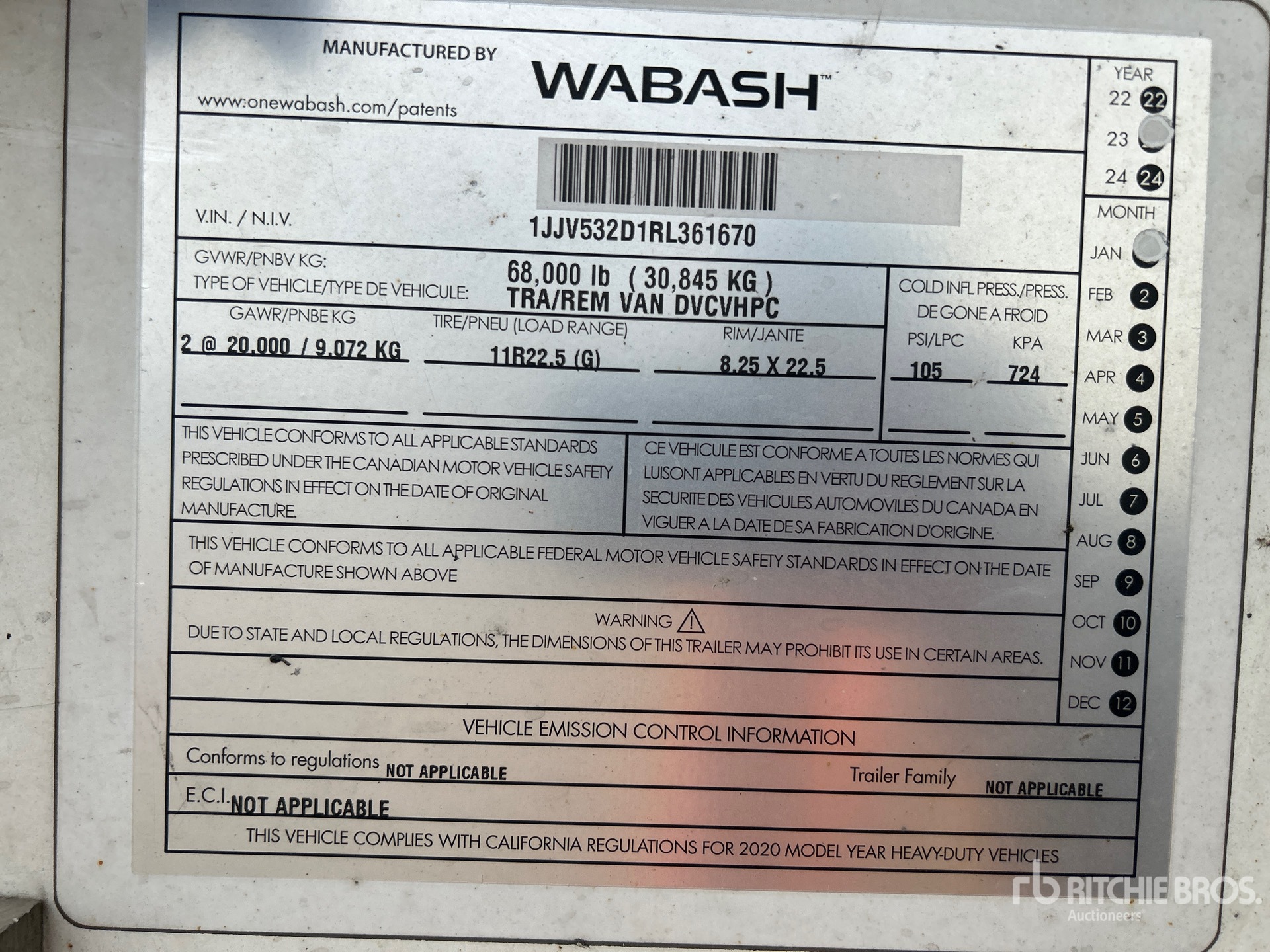 General Appearance with Seriennummer / FIN