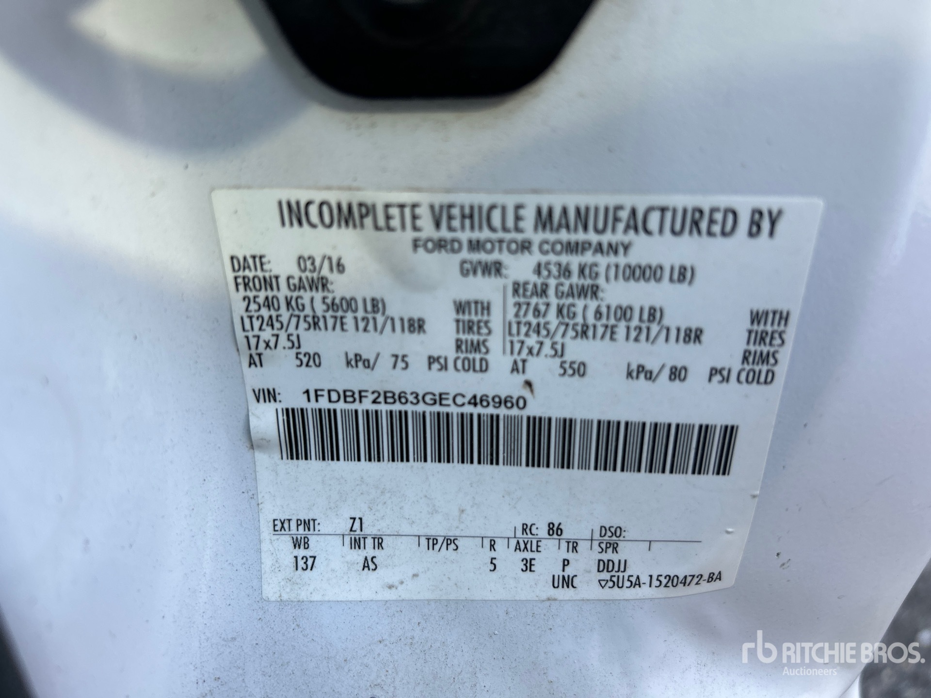 General Appearance with Numer seryjny/numer identyfikacyjny pojazdu