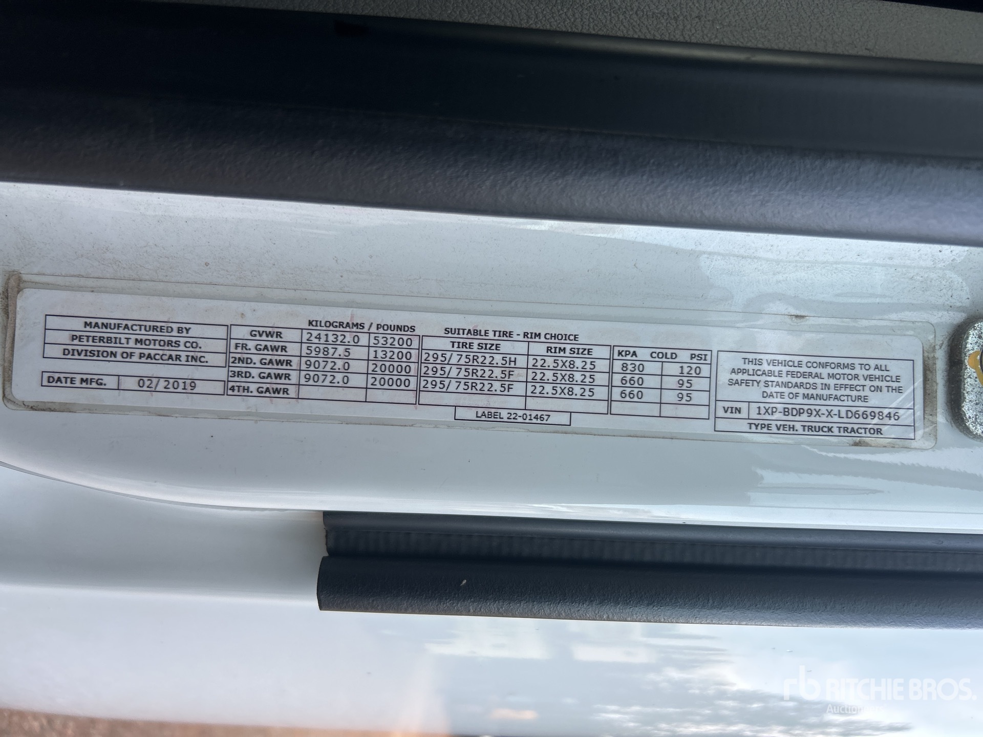 General Appearance with N.º de serie/VIN