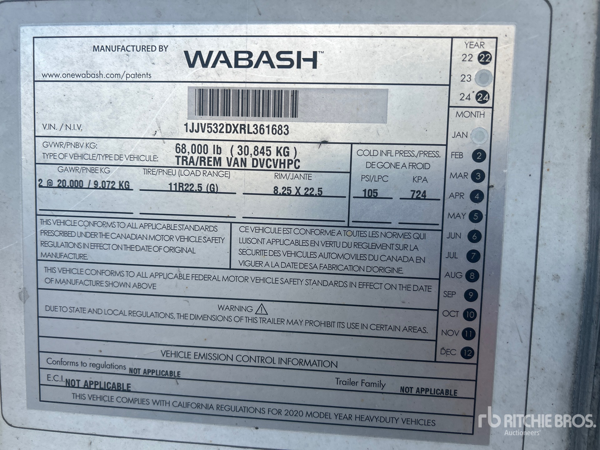 General Appearance with Seriennummer / FIN