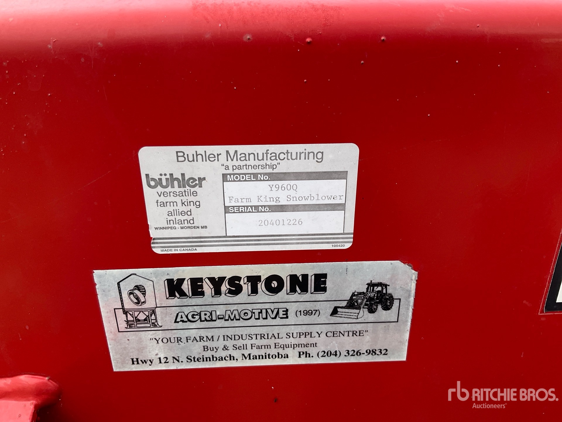 General Appearance with N.º de serie/VIN