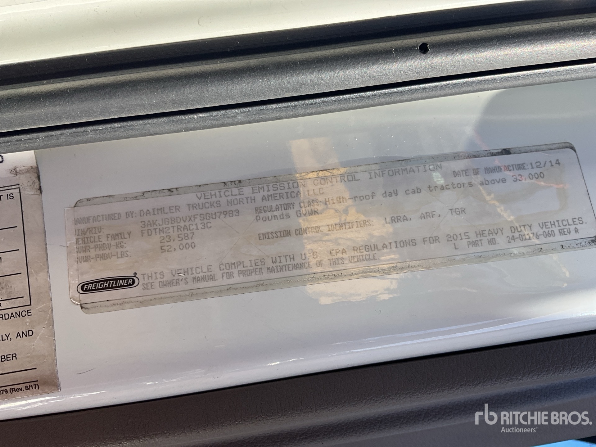 General Appearance with N.º de serie/VIN