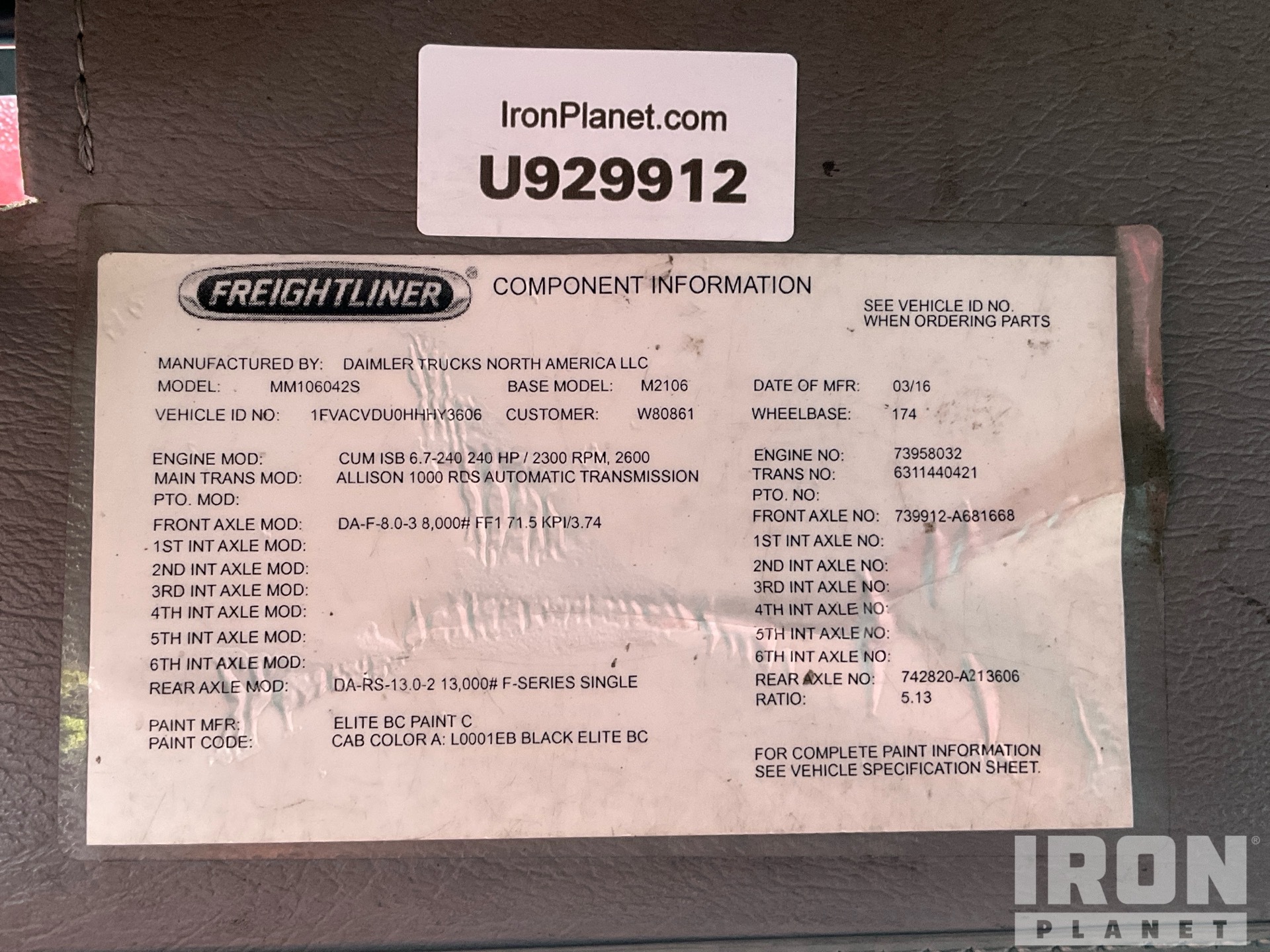 General Appearance with Seriennummer / FIN