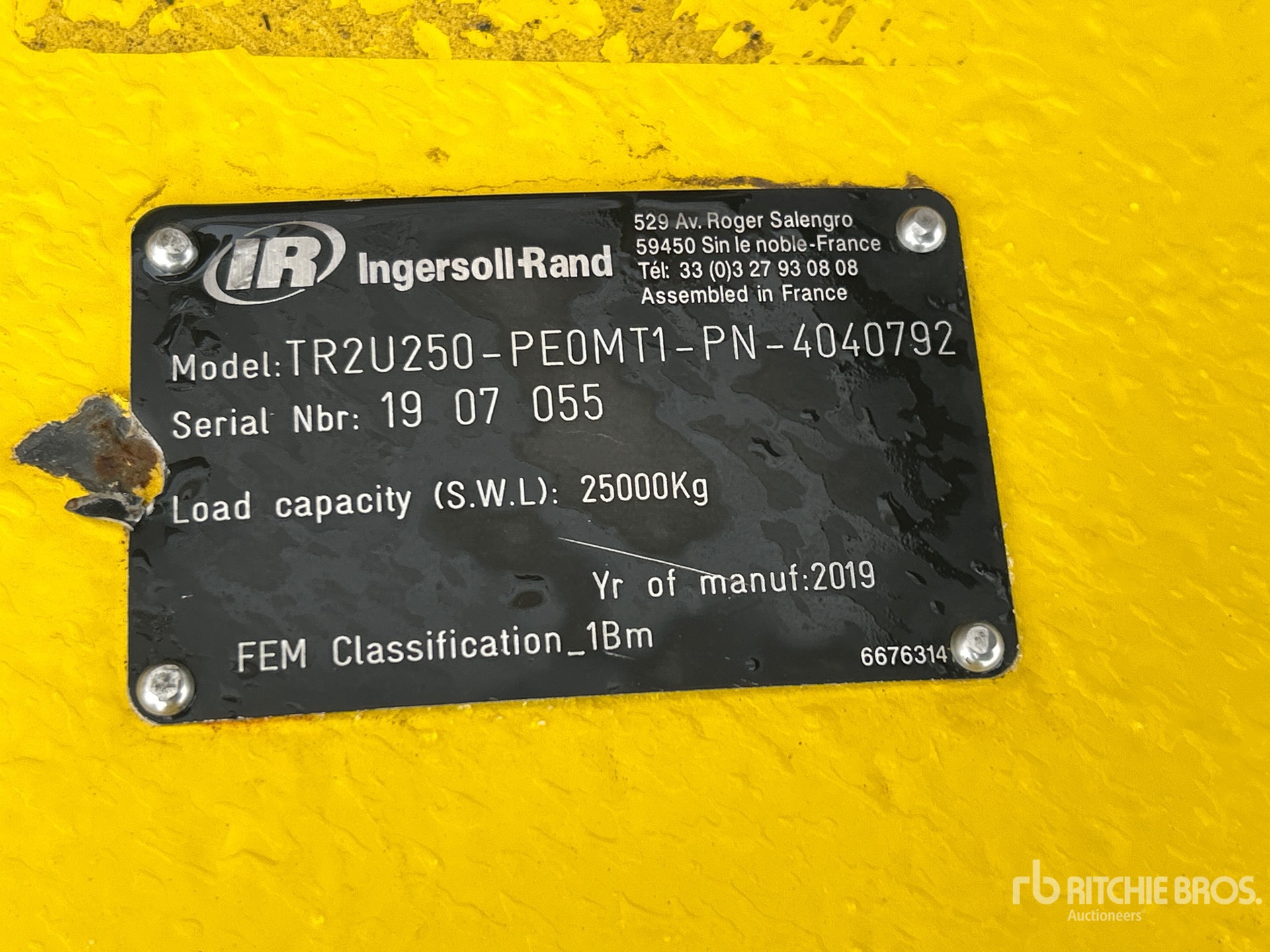 General Appearance with N.º de serie/VIN