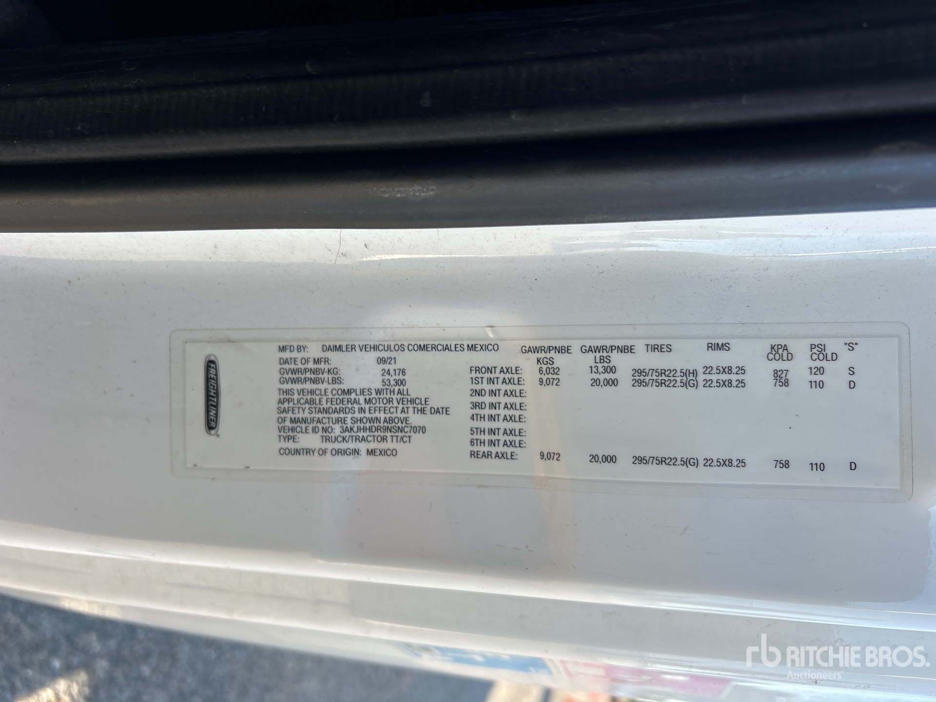 General Appearance with Numero seriale/numero d’identificazione del veicolo (VIN)