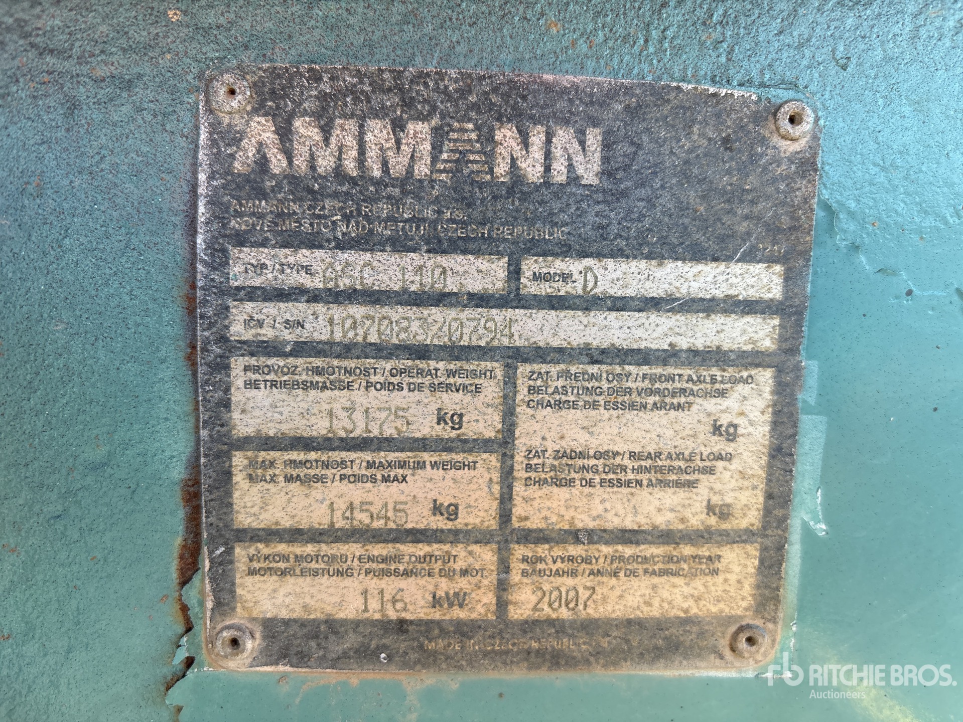 General Appearance with Numero seriale/numero d’identificazione del veicolo (VIN)