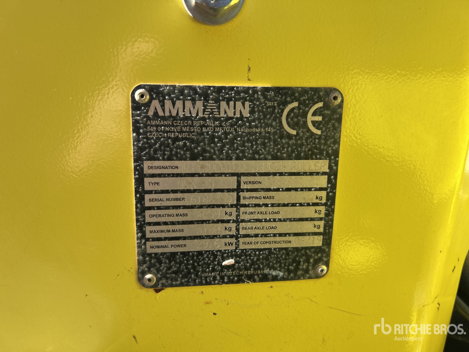 General Appearance with Numer seryjny/numer identyfikacyjny pojazdu