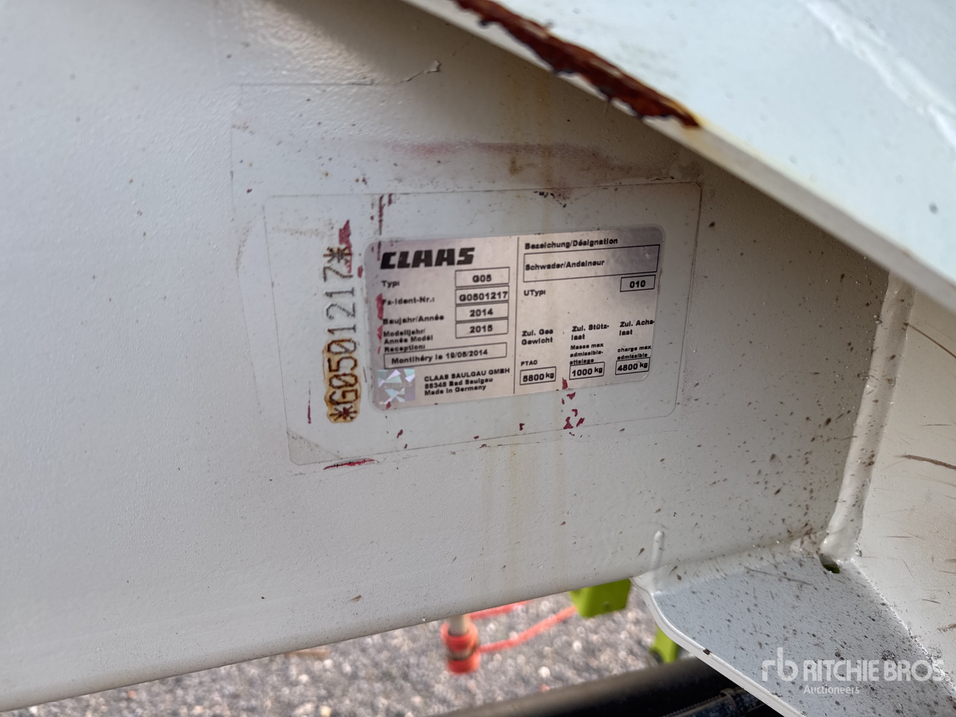 General Appearance with N.º de serie/VIN