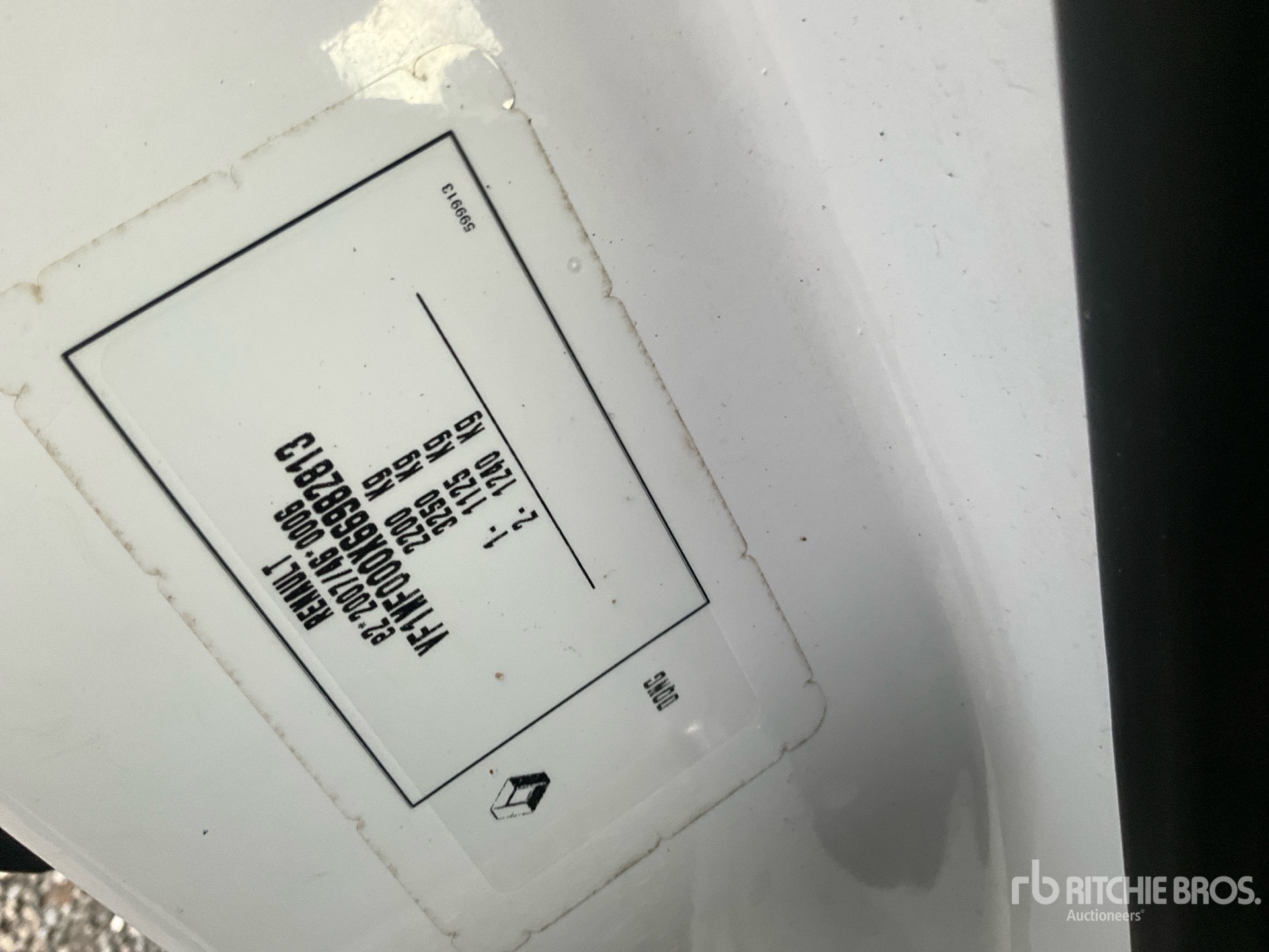 General Appearance with N.º de serie/VIN