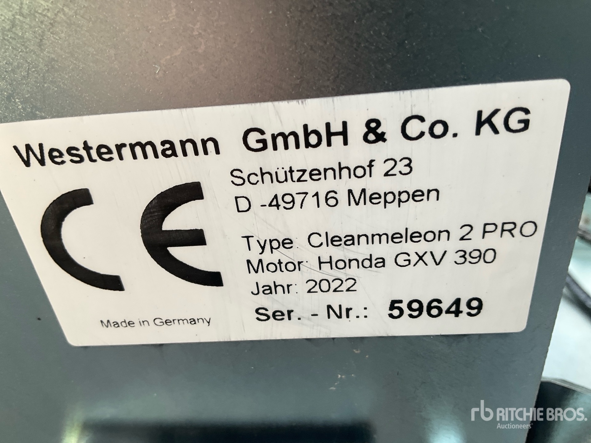 General Appearance with N.º de serie/VIN