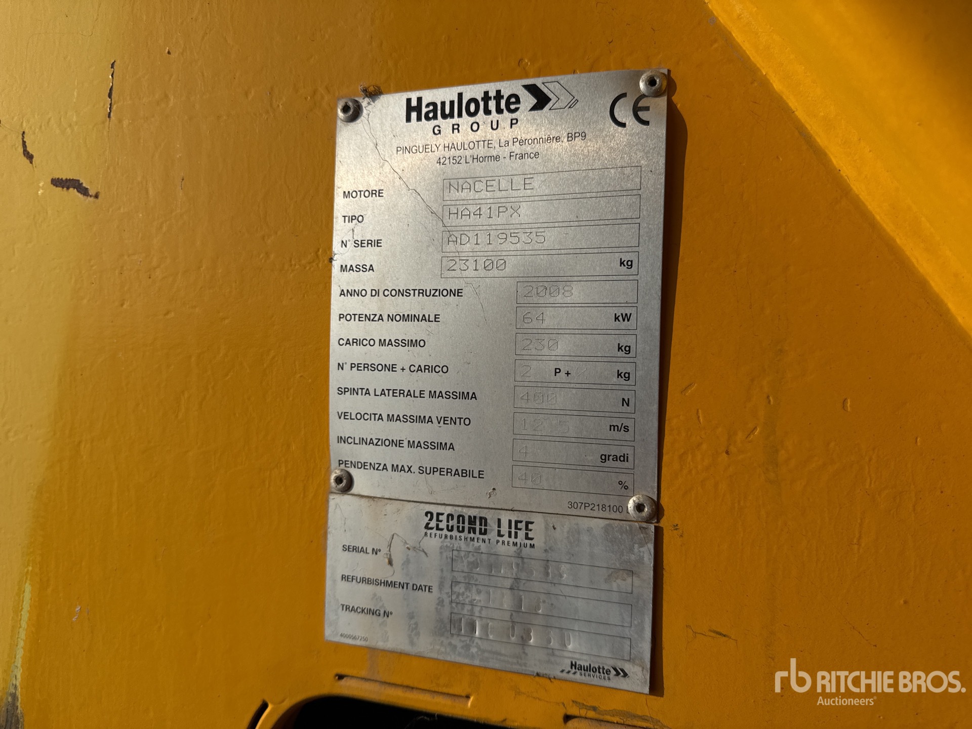 General Appearance with N.º de serie/VIN