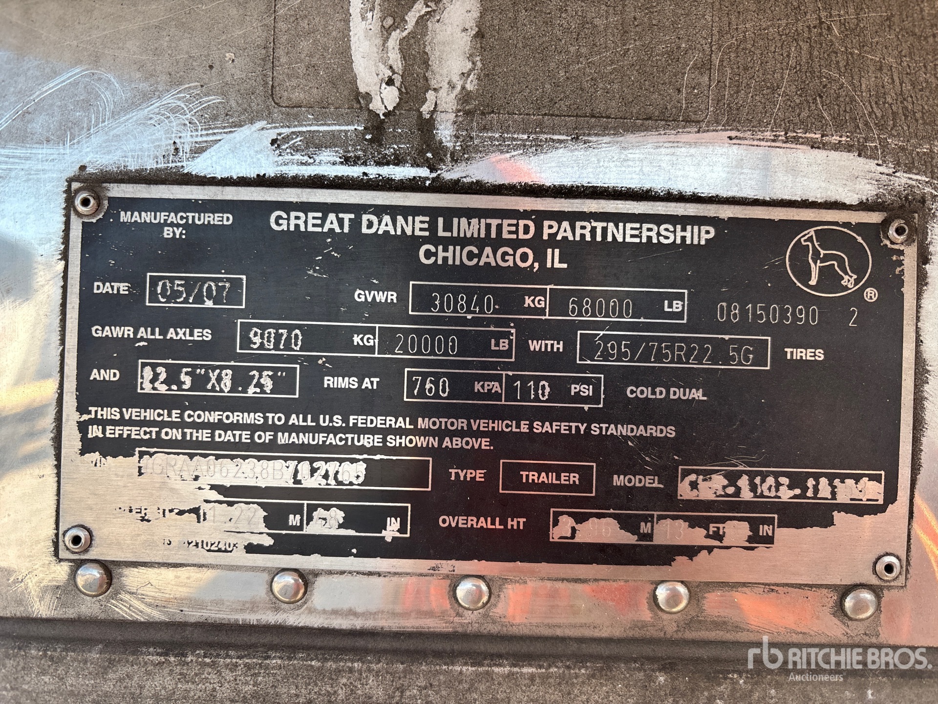 General Appearance with Numéro de série/Numéro d'identification du véhicule automobile